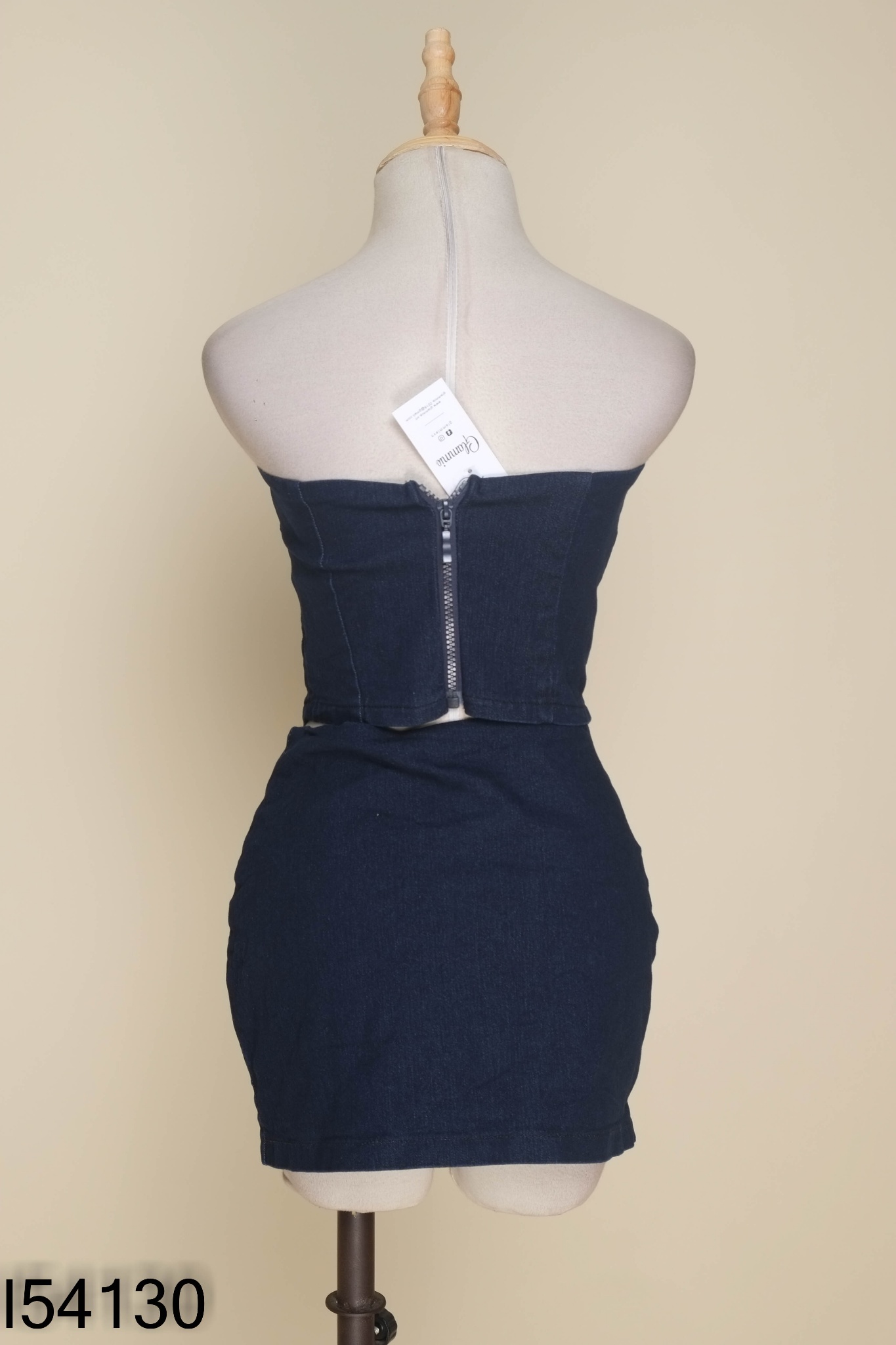 SET Jeans xanh áo quây + chân váy
