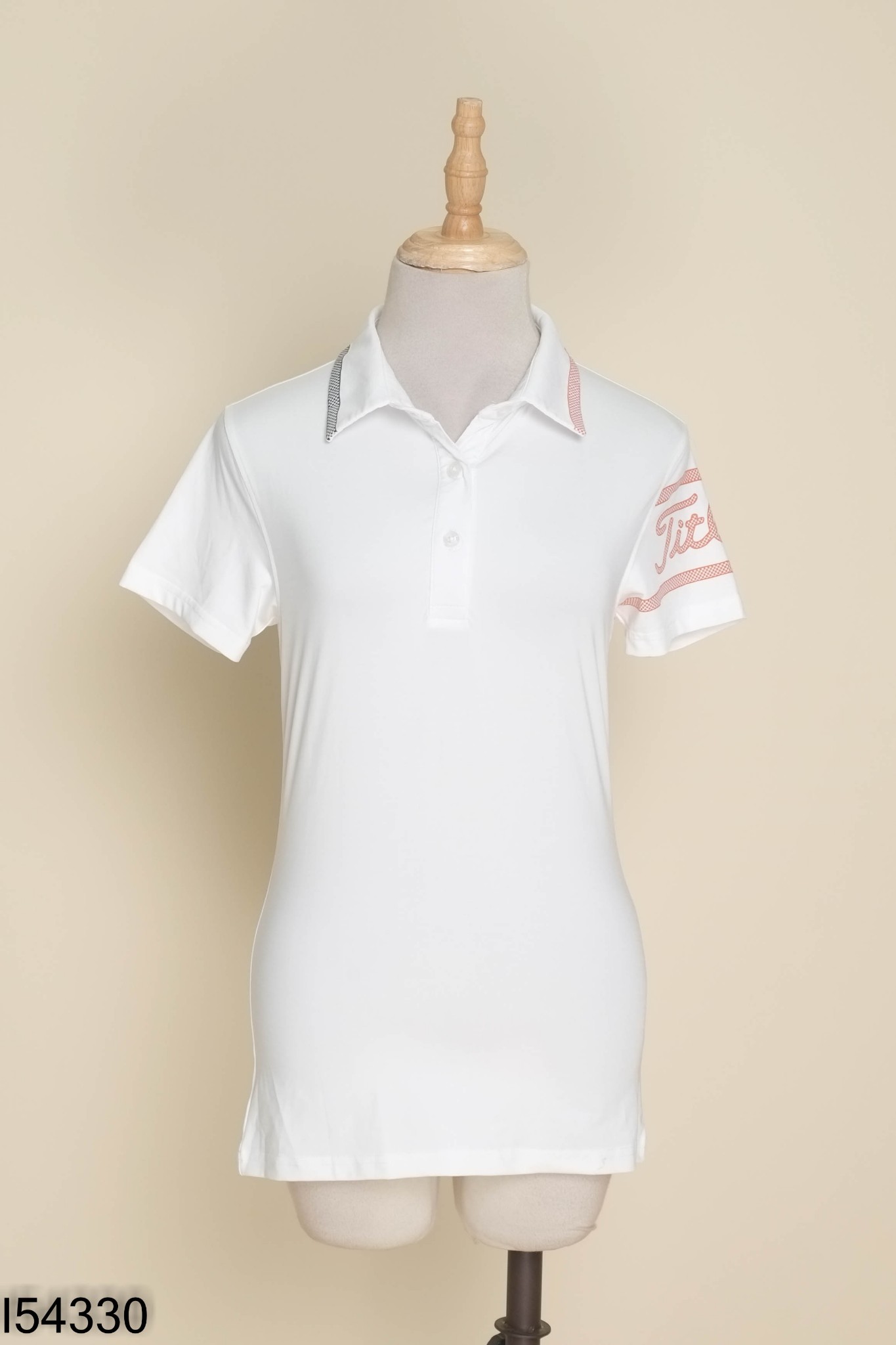 Áo tập trắng cổ polo