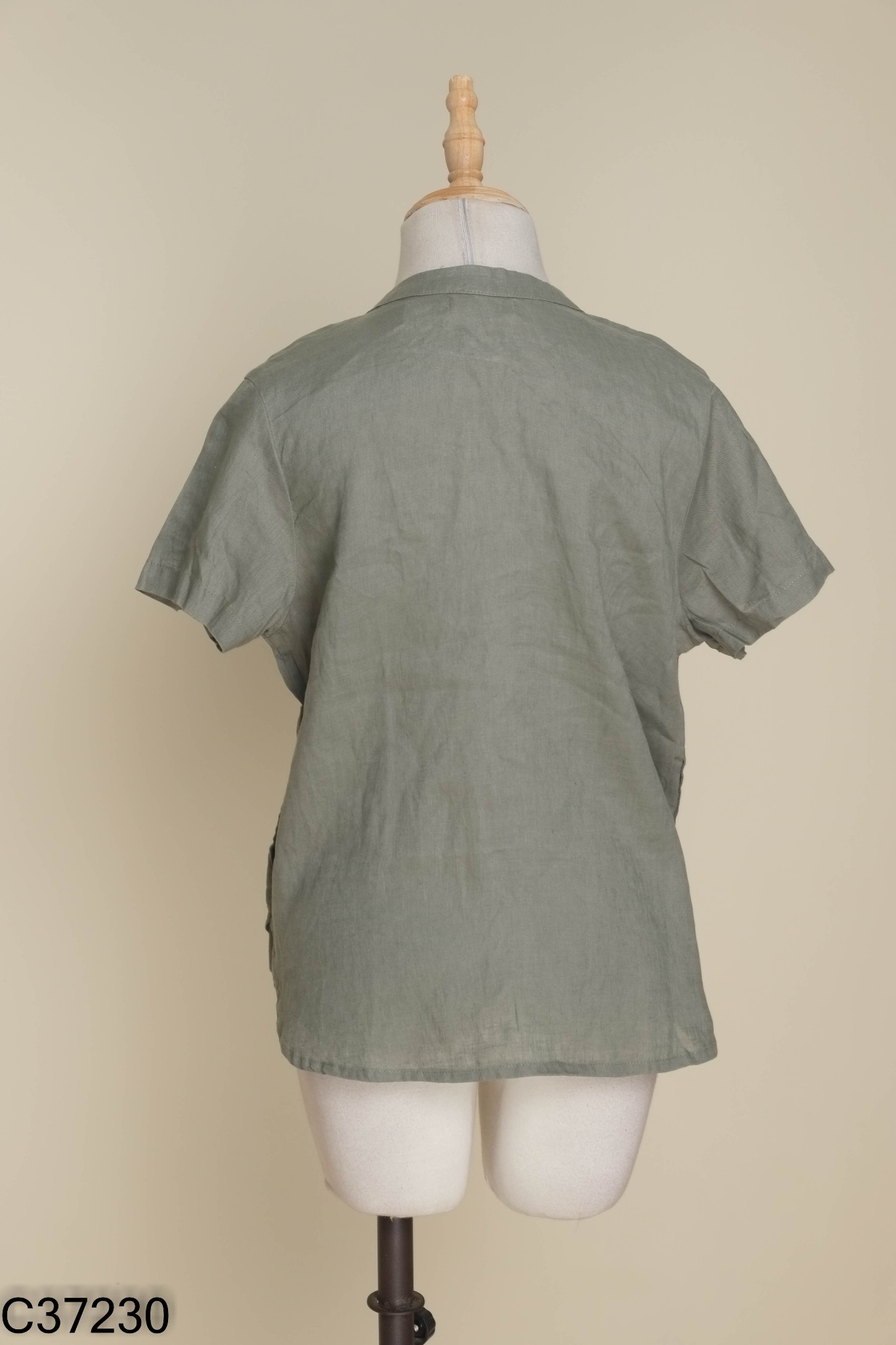 Áo XANH linen rêu