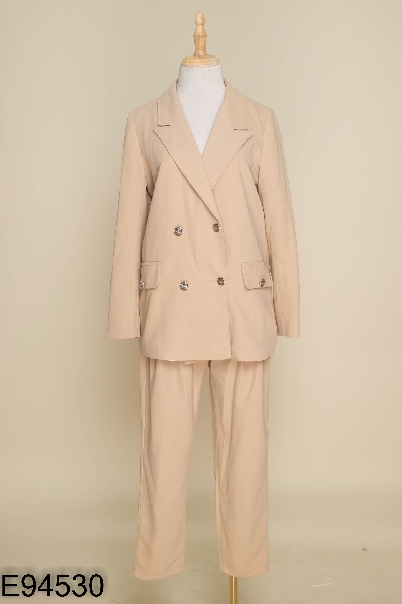 Set nâu áo blazers + quần culottes