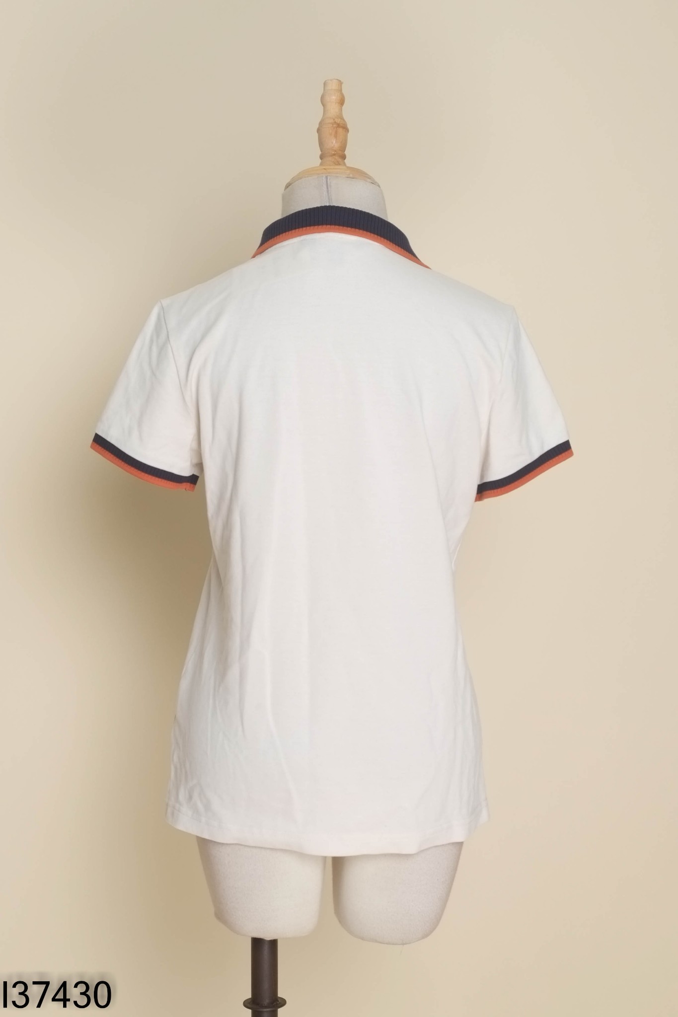 Áo polo be cổ xanh than