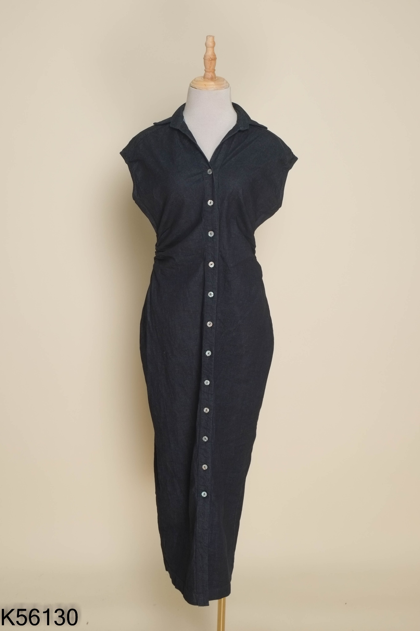Váy ZARA jeans xanh cài khuy