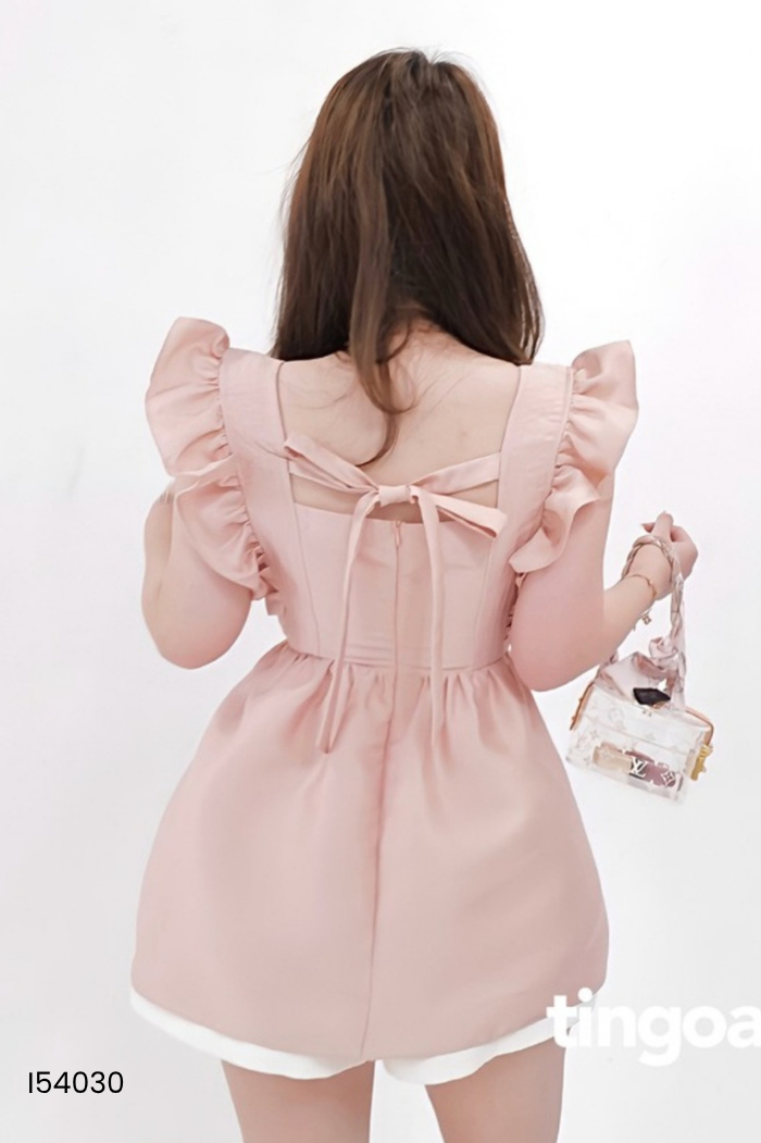 Áo hồng TI NGOAN phối bèo