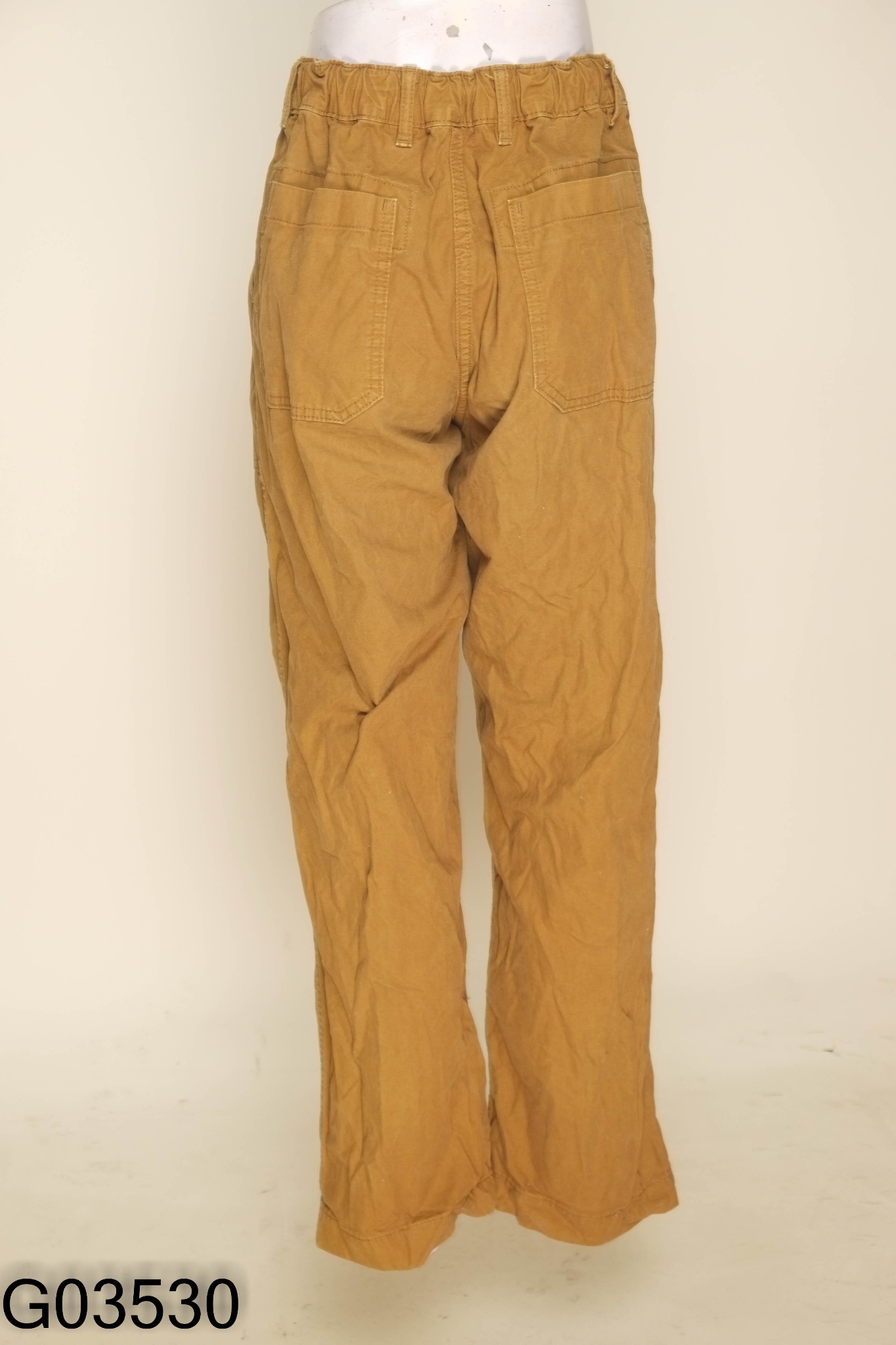 Quần kaki nâu UNIQLO eo chun