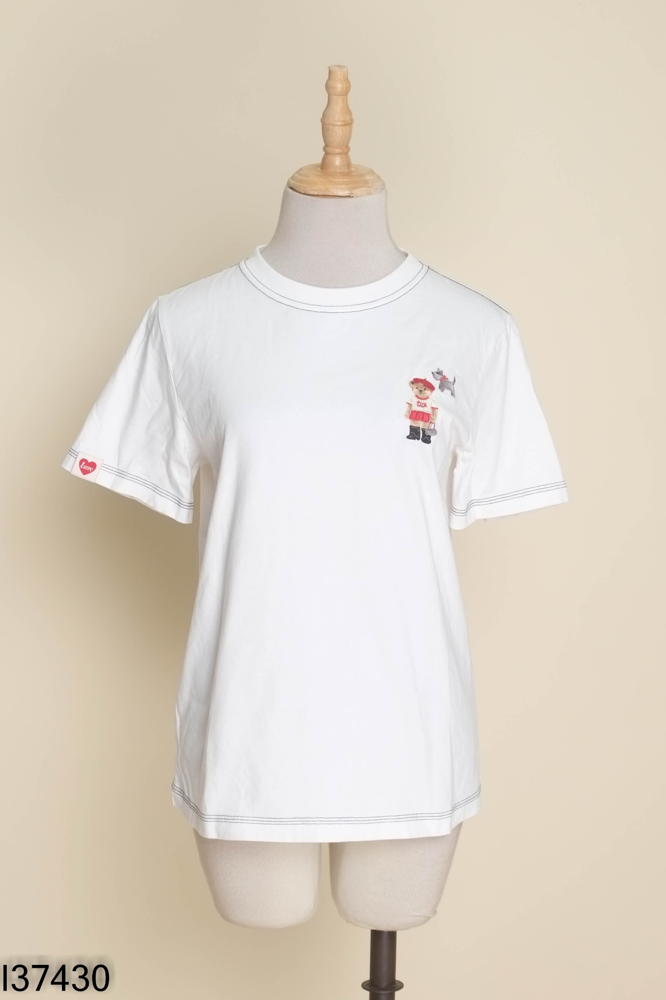 Áo trắng TEENIE WEENIE thêu gấu
