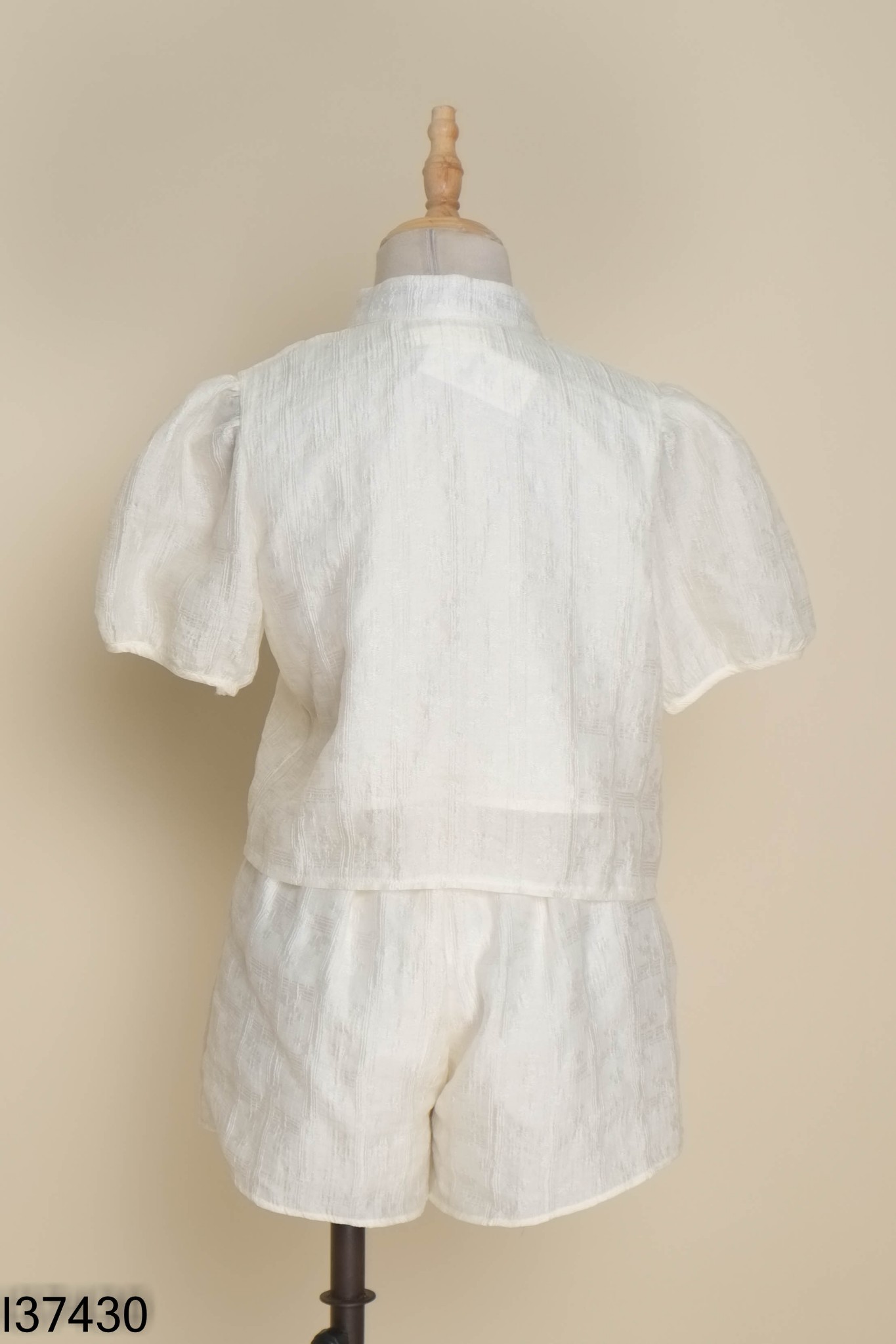 Set Áo be cổ tàu + quần shorts