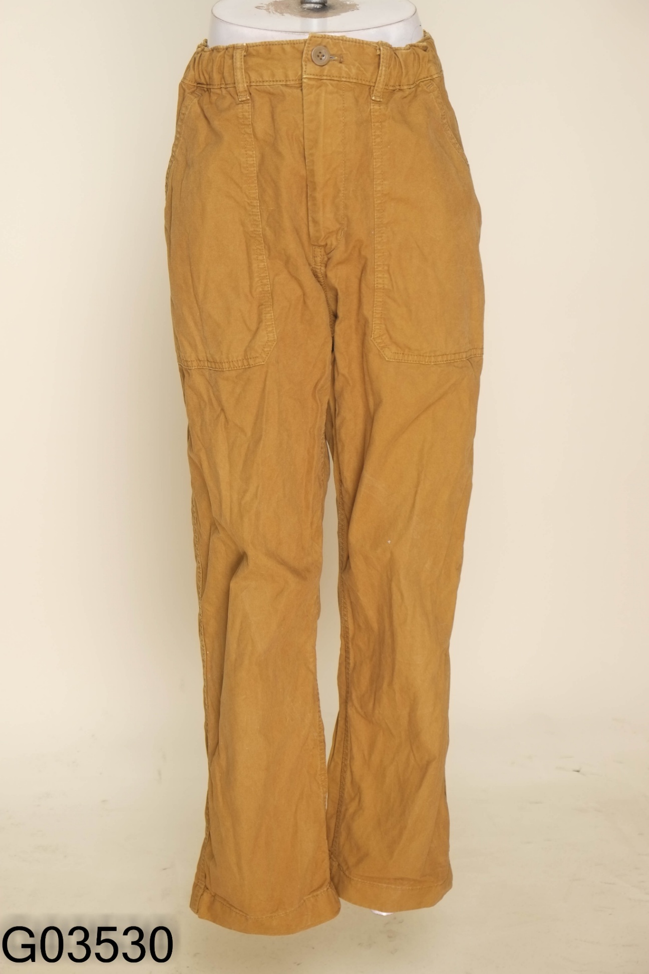 Quần kaki nâu UNIQLO eo chun