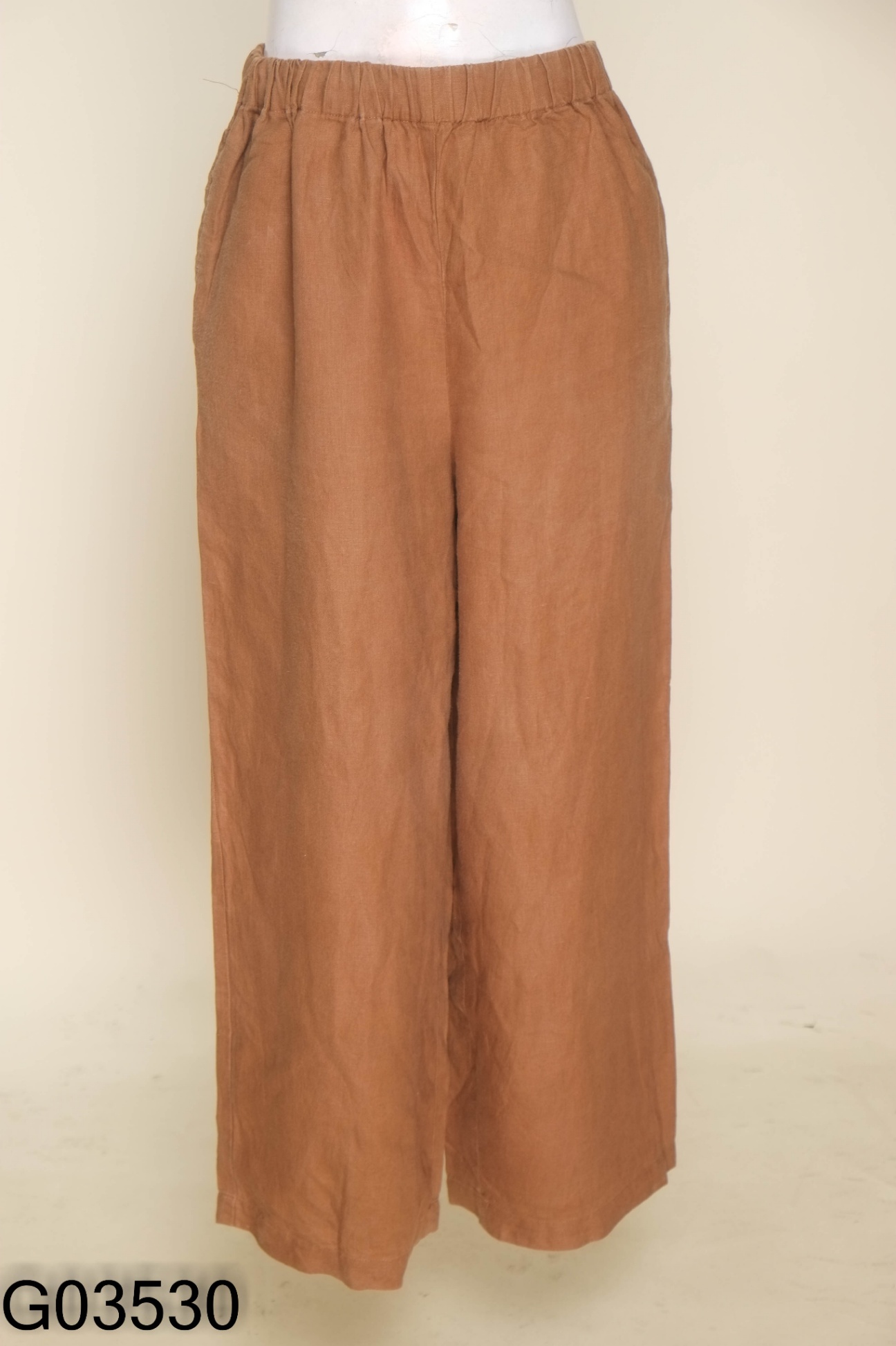 Quần linen nâu