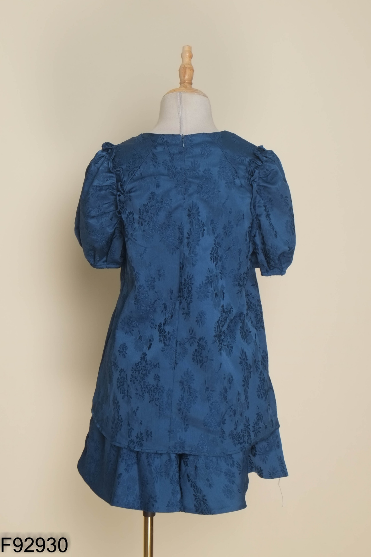 NEWTAG Set Áo xanh vân hoa + quần shorts