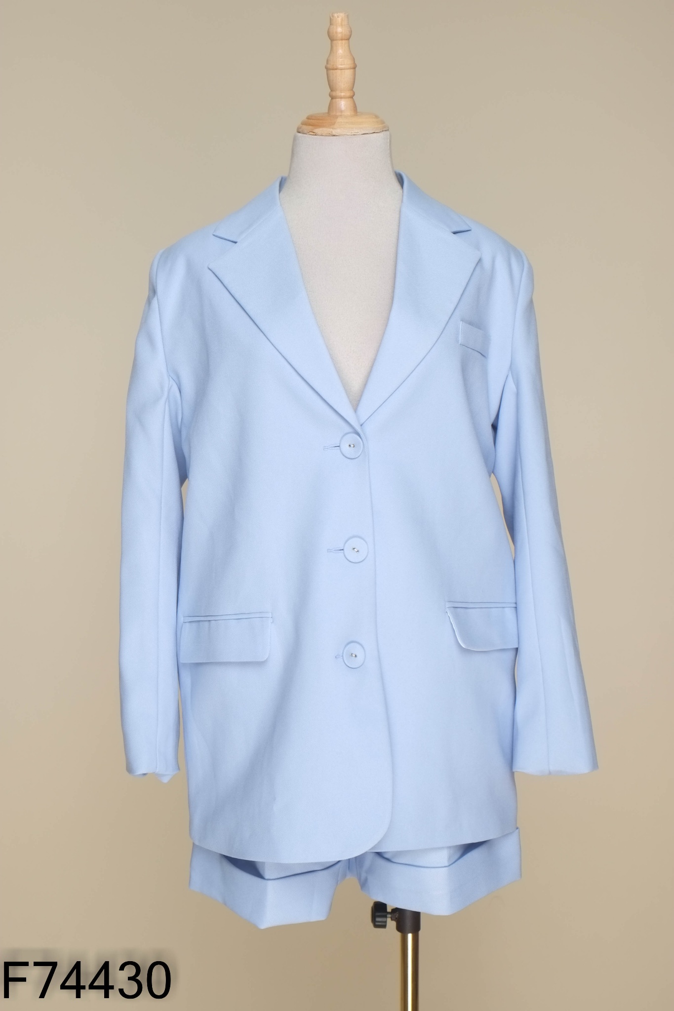 Set ARMOUS xanh áo blazers + quần shorts