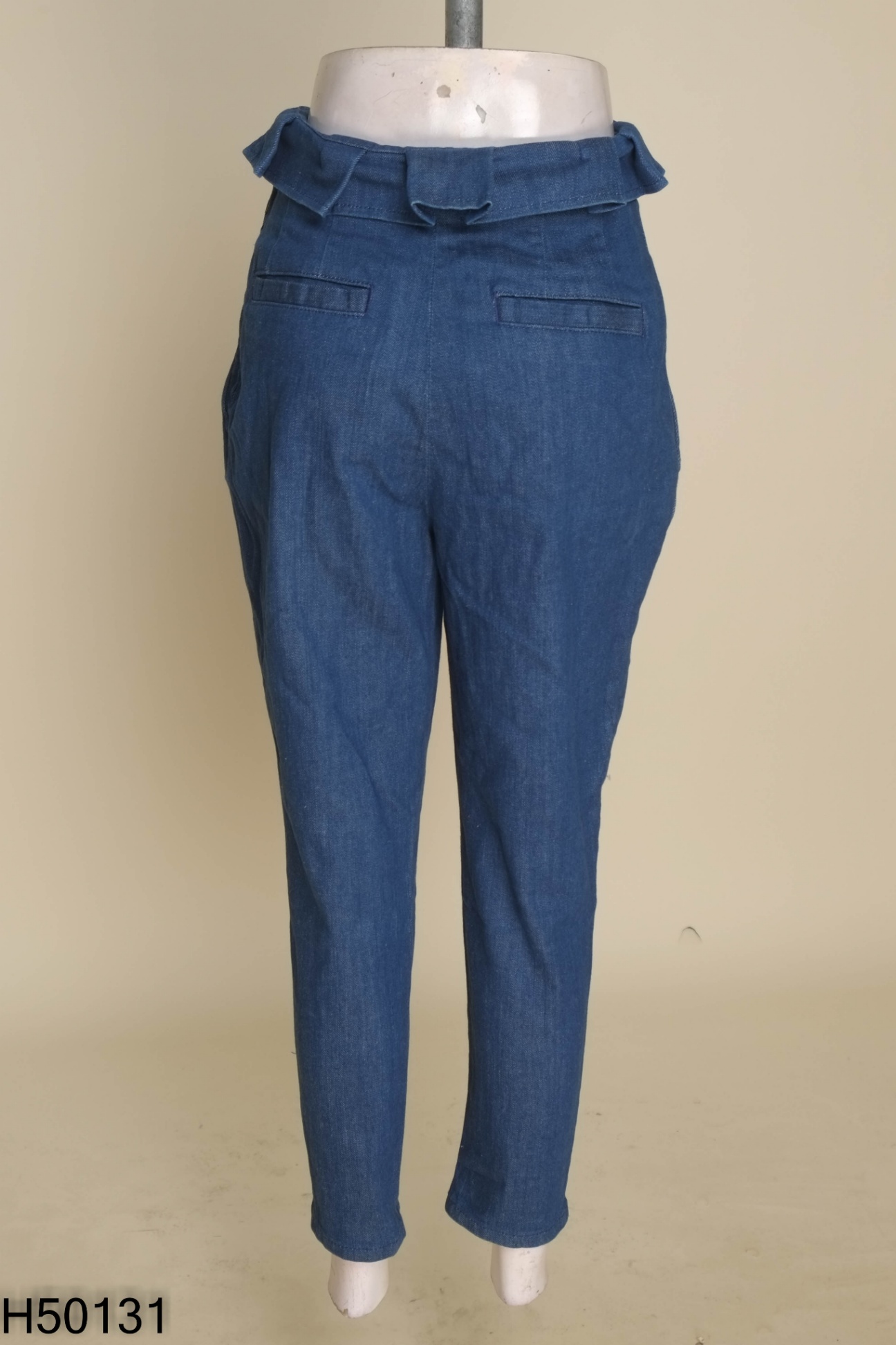 Quần baggy jeans xanh