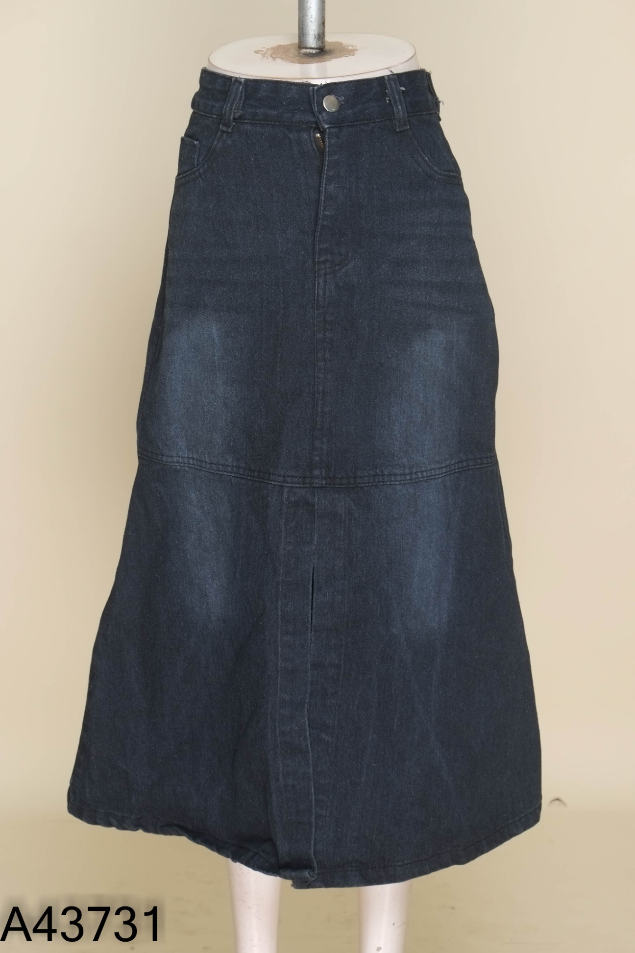 Chân váy jeans xám đen