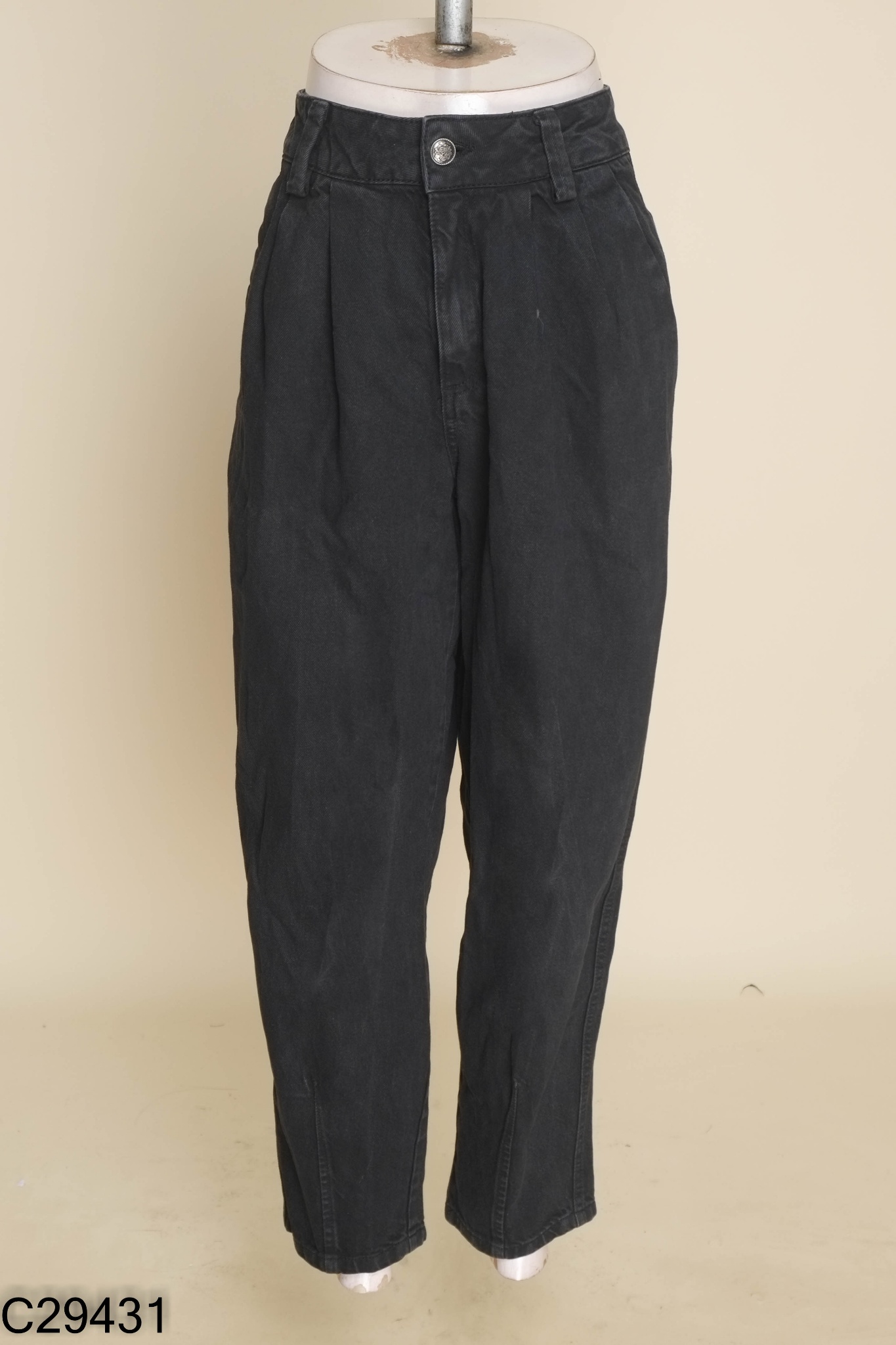 Quần jeans xanh đen trơn