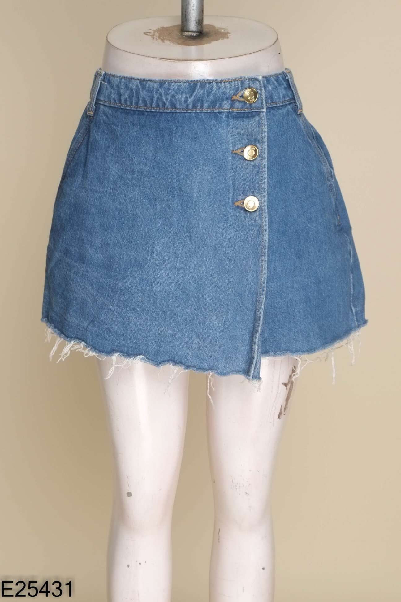 Quần giả váy ZARA jeans xanh