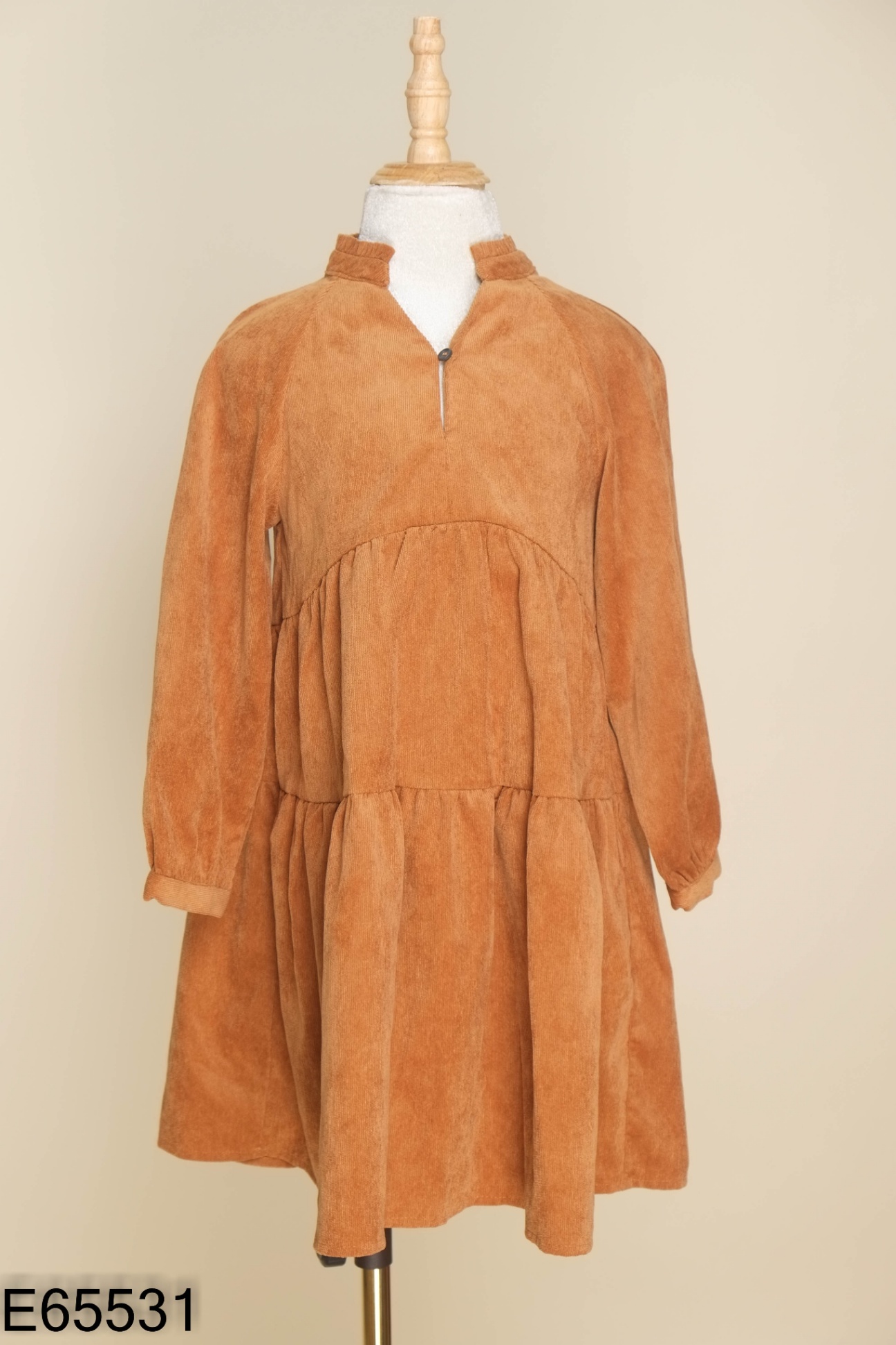 Váy ZARA (cắt tag) babydoll nâu kid
