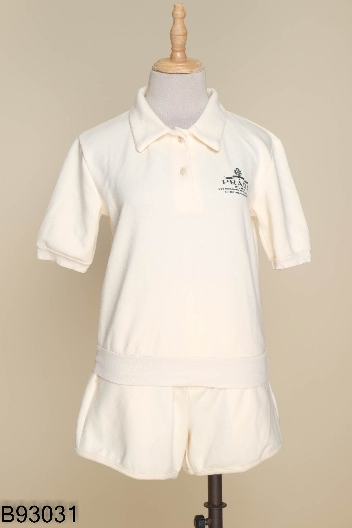 Set be áo cổ polo + quần shorts
