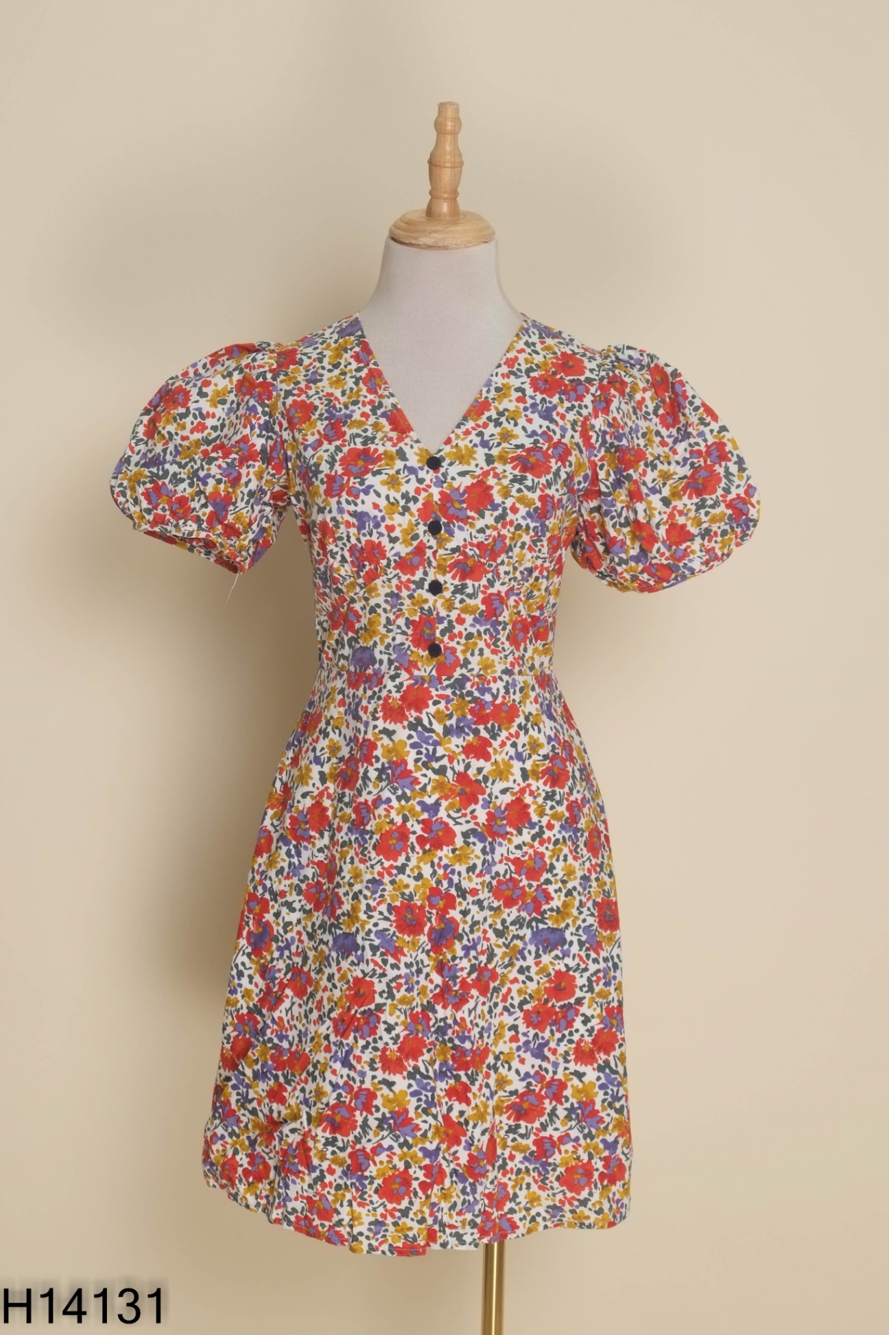 Váy ADORE DRESS be hoạ tiết hoa