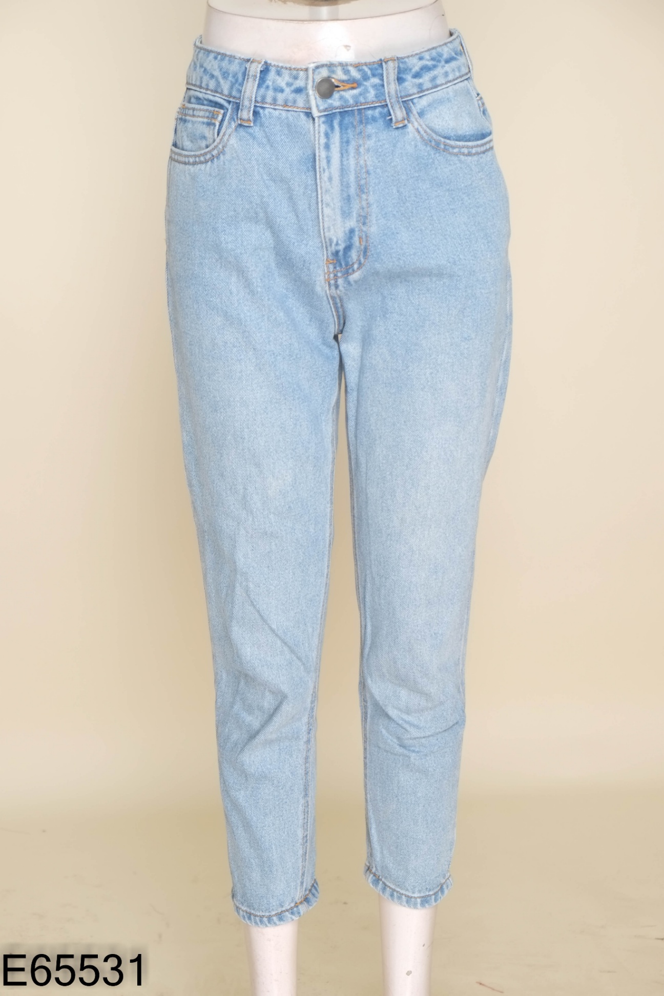 Quần baggy jeans xanh
