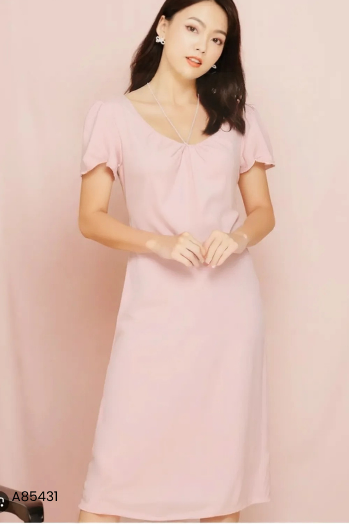 Váy ME DESIGN lụa hồng