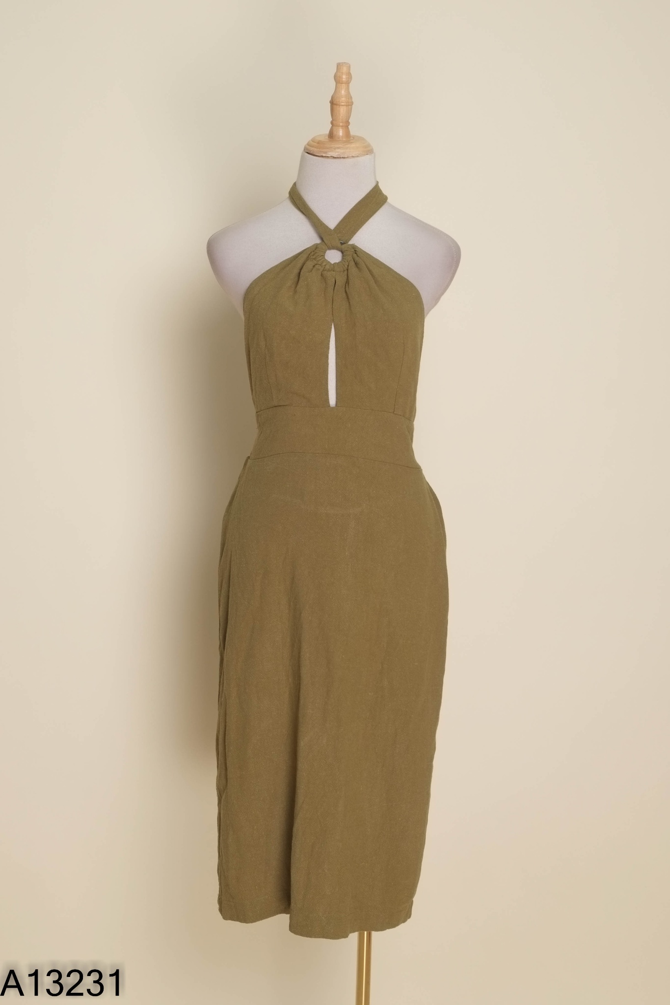 Váy đũi xanh FORERVER 21 hở lửng