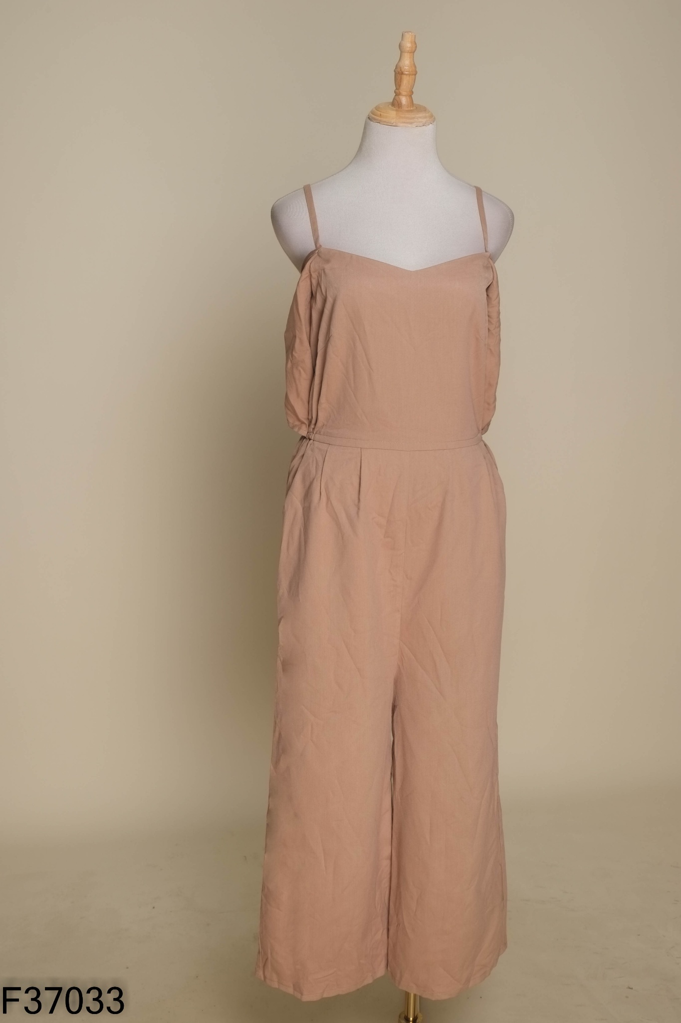 Jumpsuits hai dây nâu