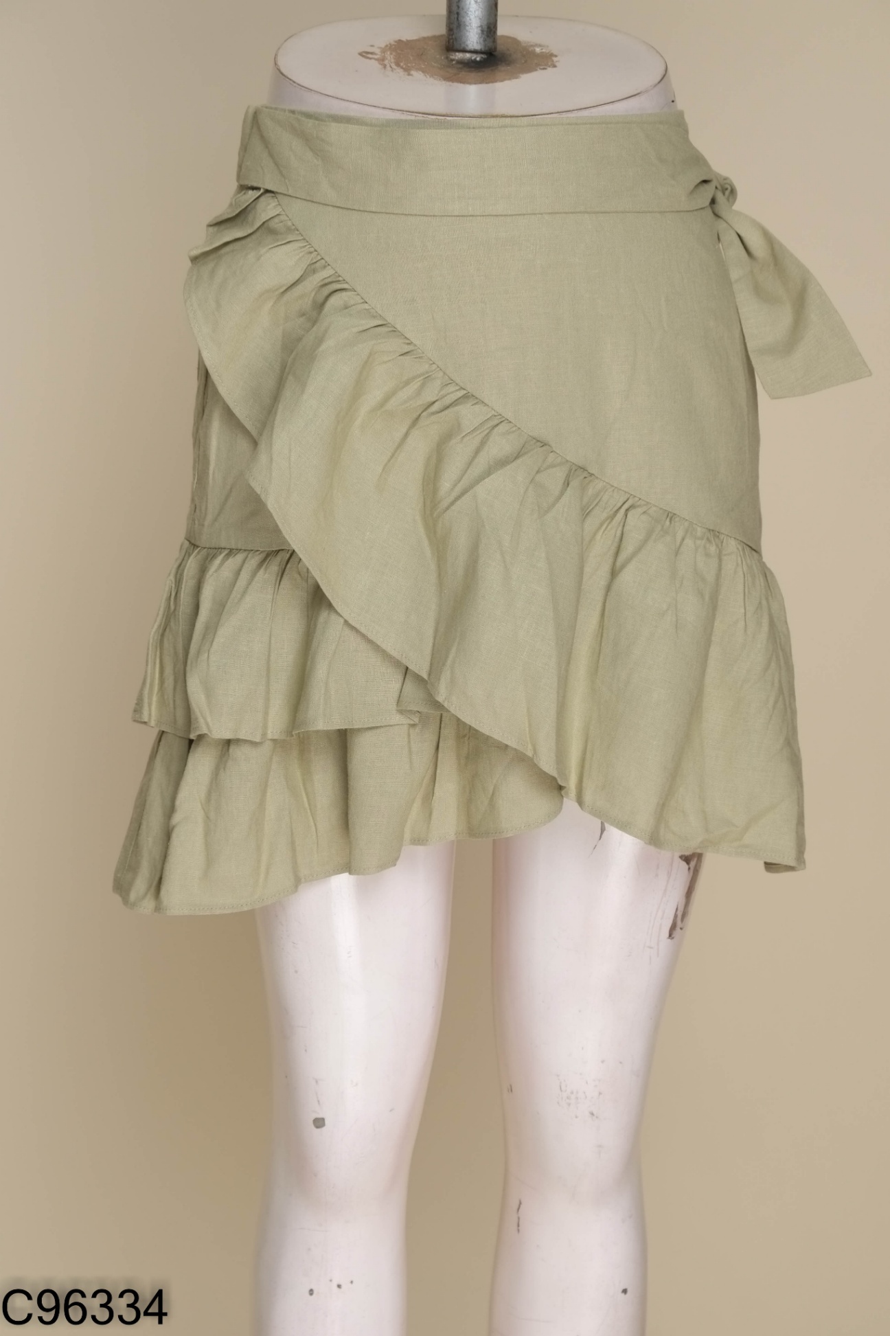 NEWTAG Chân váy linen TOPSHOP be bèo