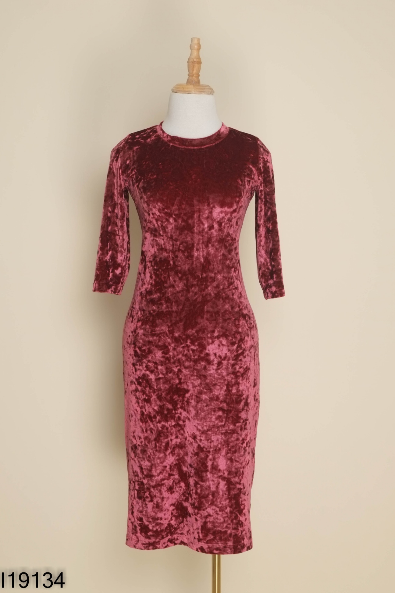 Váy KANA nhung đỏ