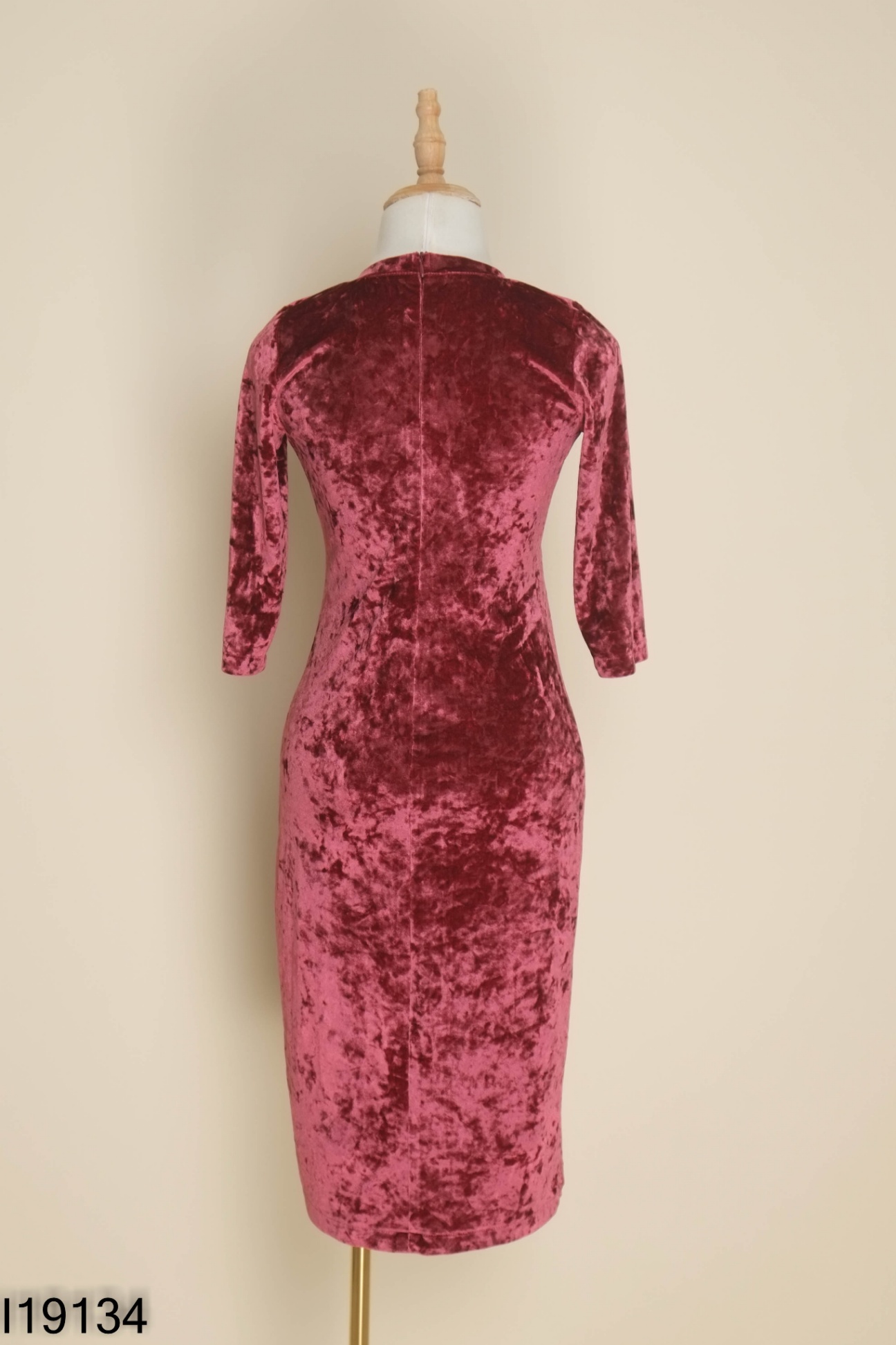 Váy KANA nhung đỏ