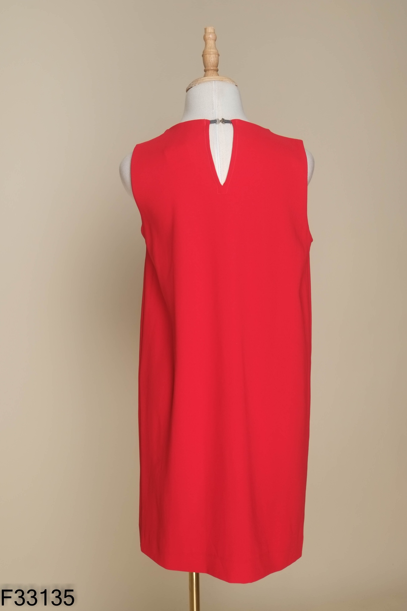 Váy sát nách MANGO đỏ trơn