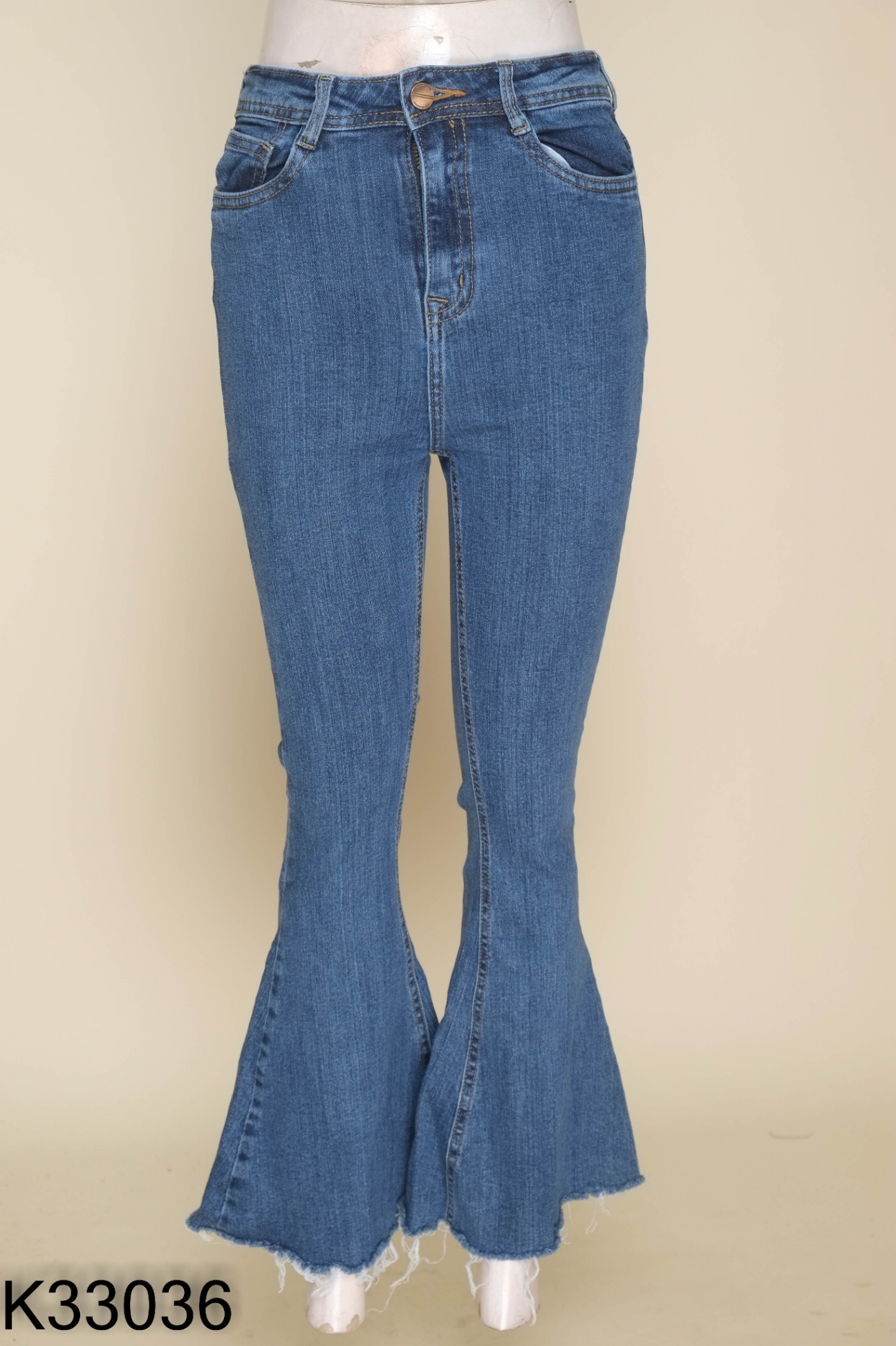 Quần jeans VIETSNAKE xanh loe