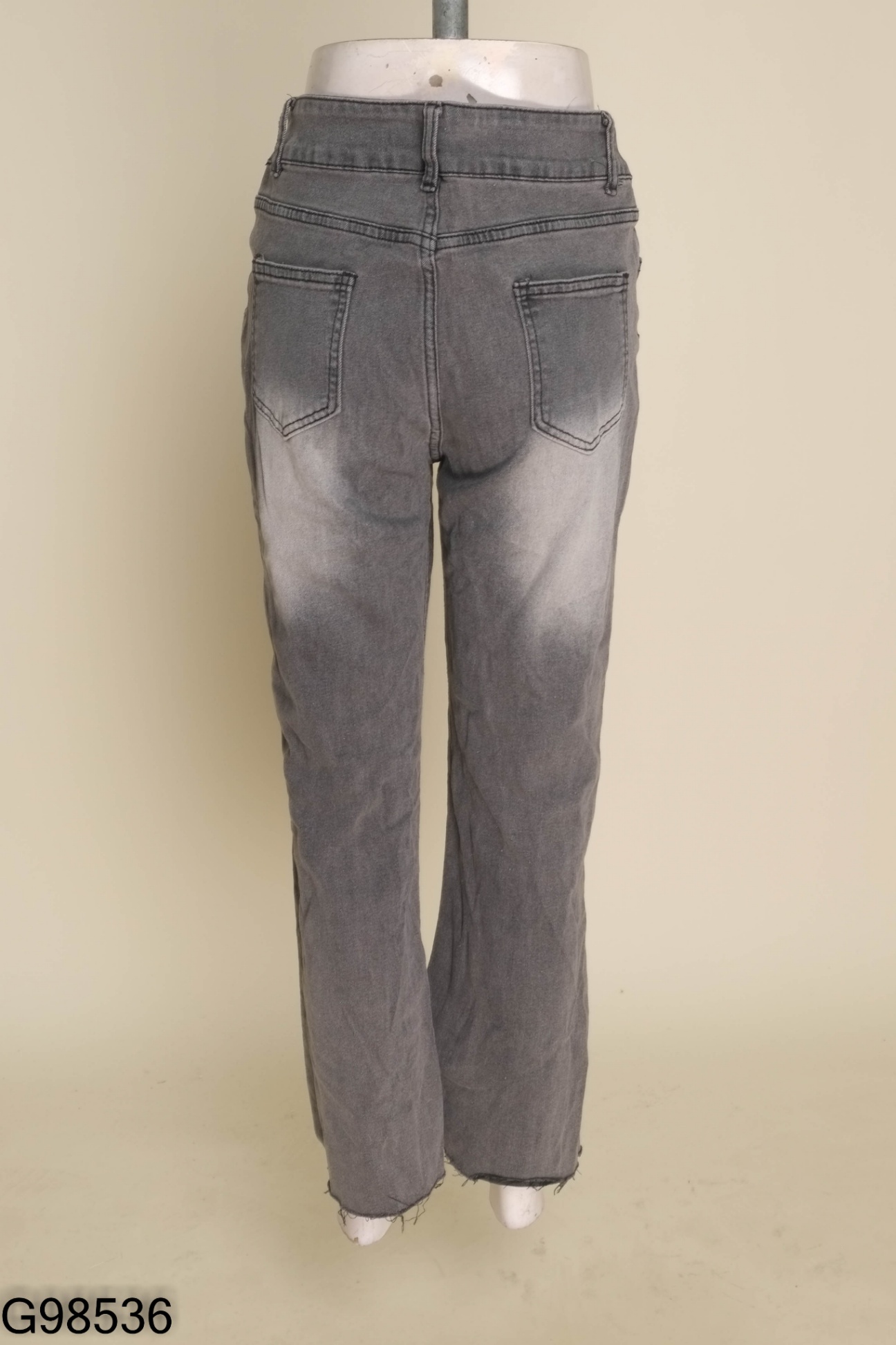 Quần jeans xám 2 khuy