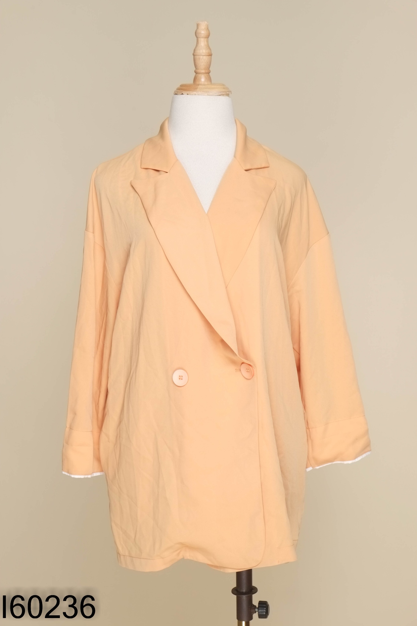 Áo blazer nâu nhạt trơn