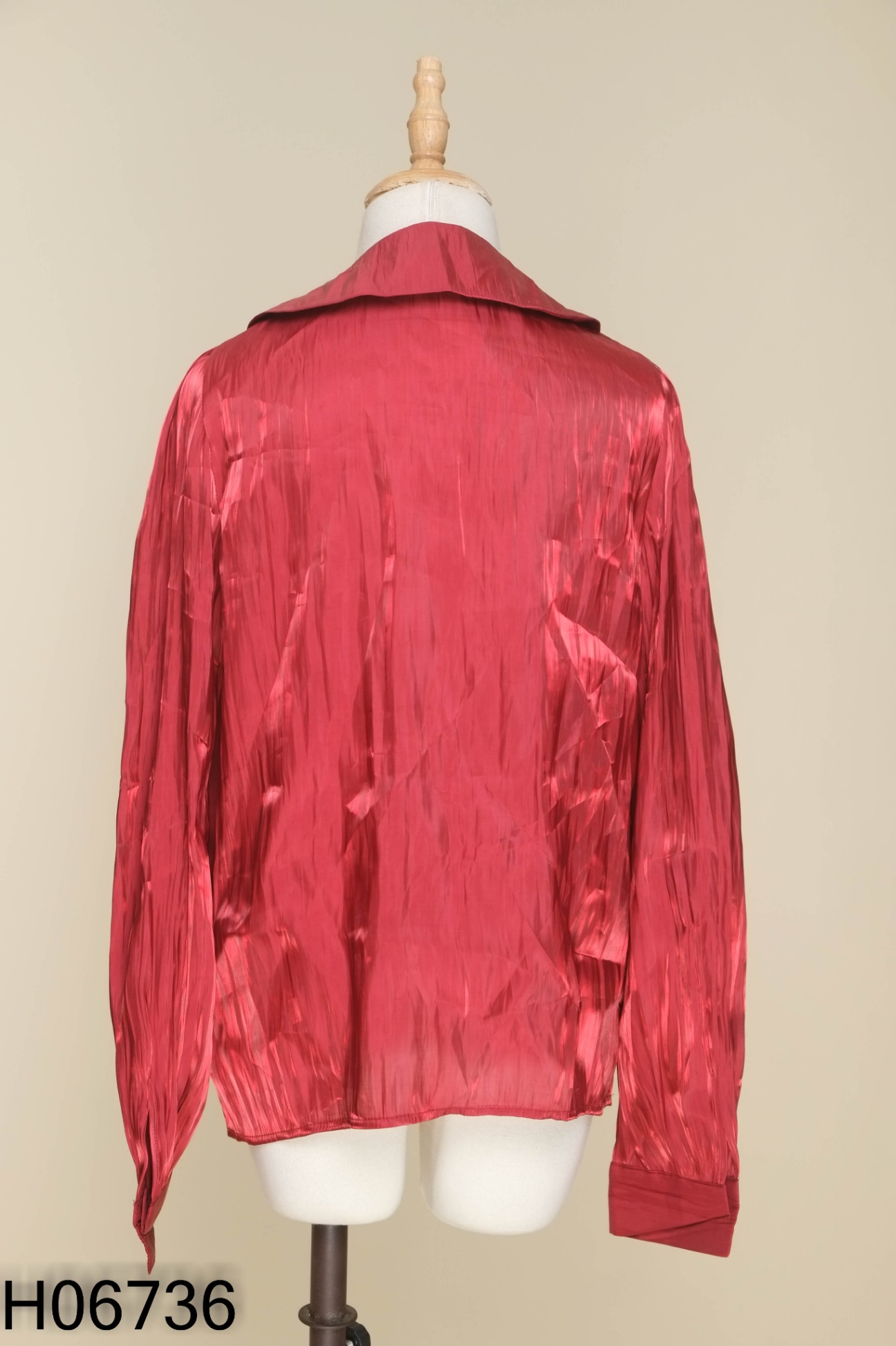 Áo organza đỏ đính nơ