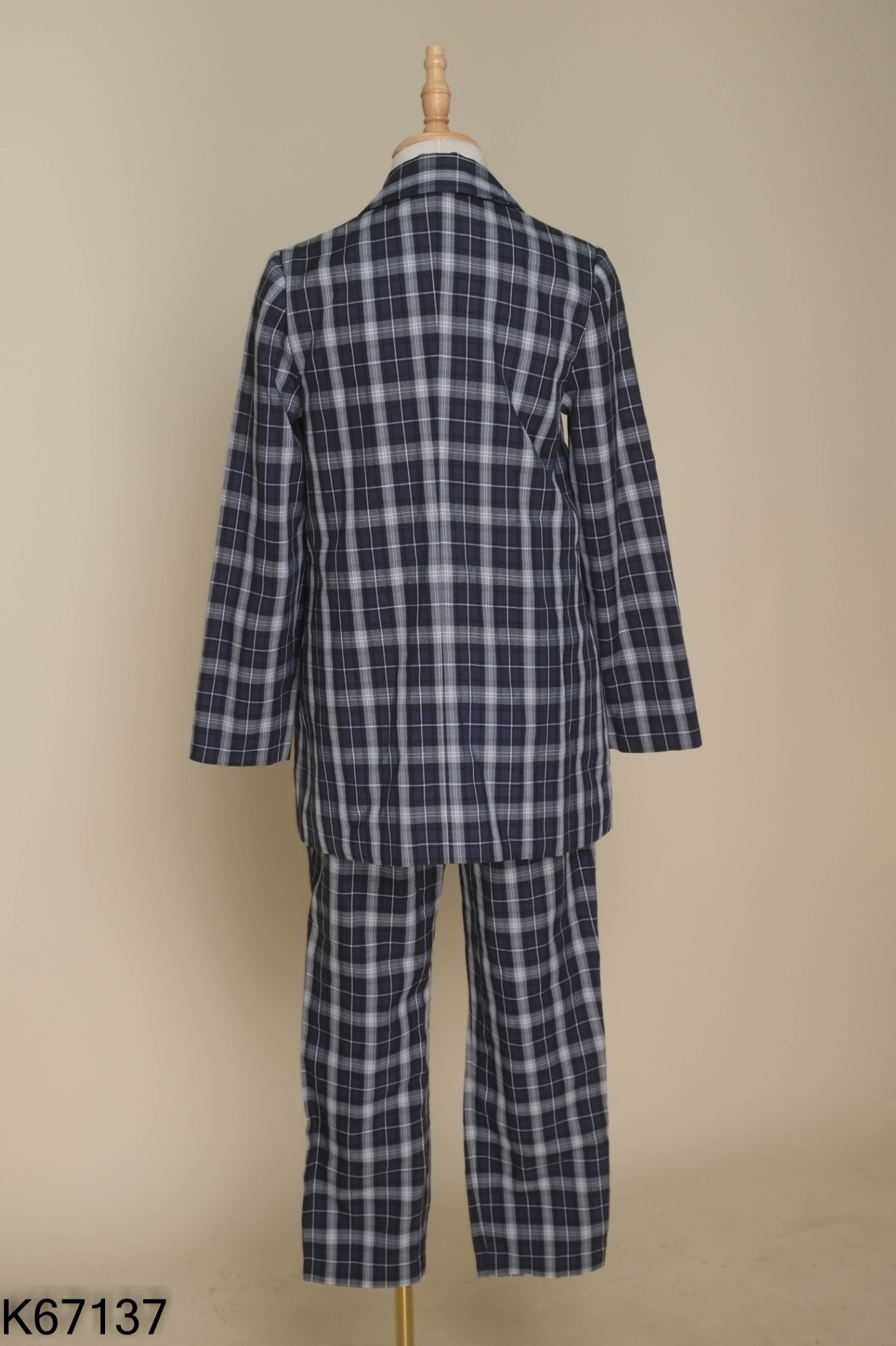 Set đồ vest 20AGAIN xanh caro