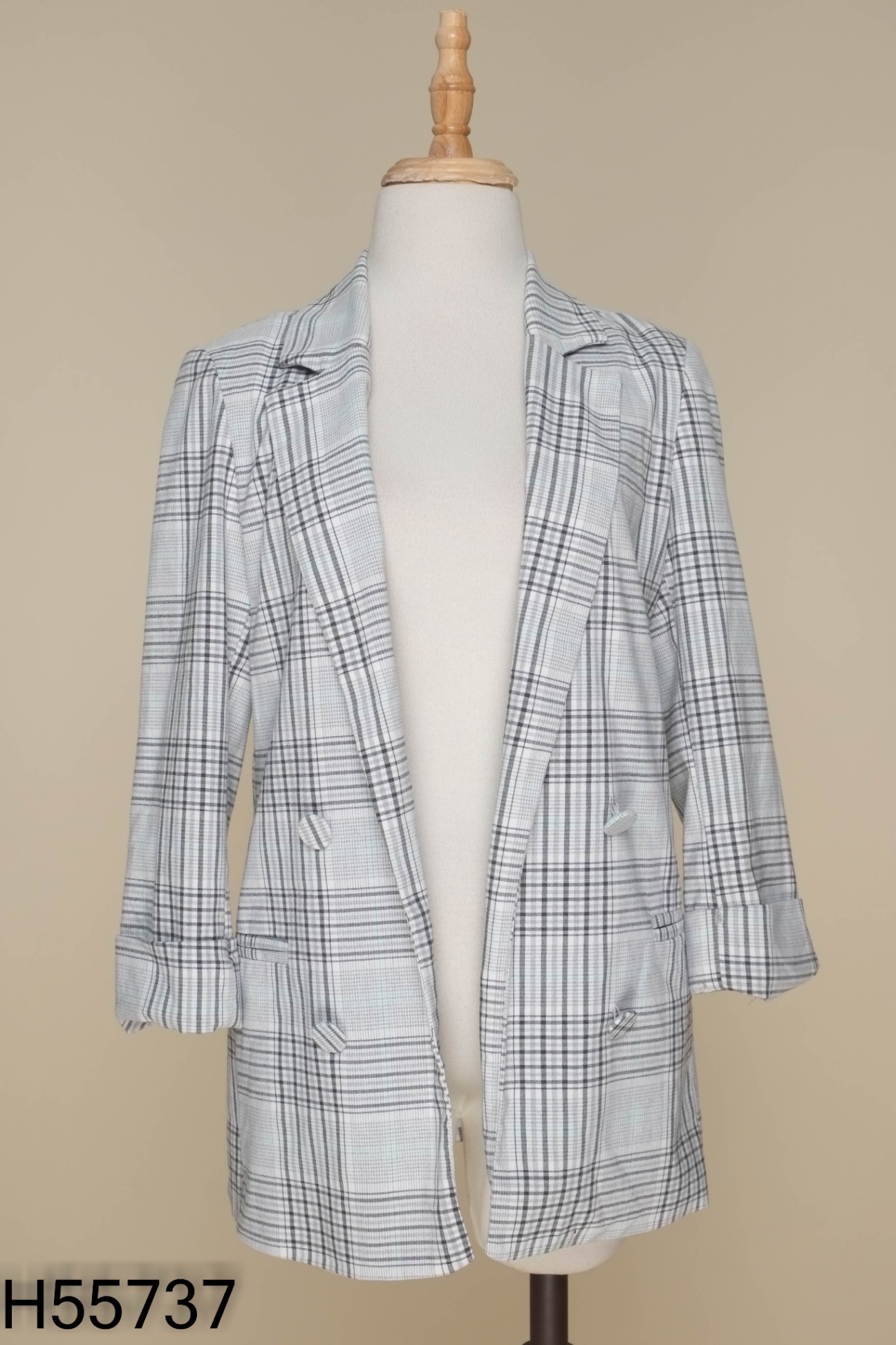 Áo vest trắng sọc đen