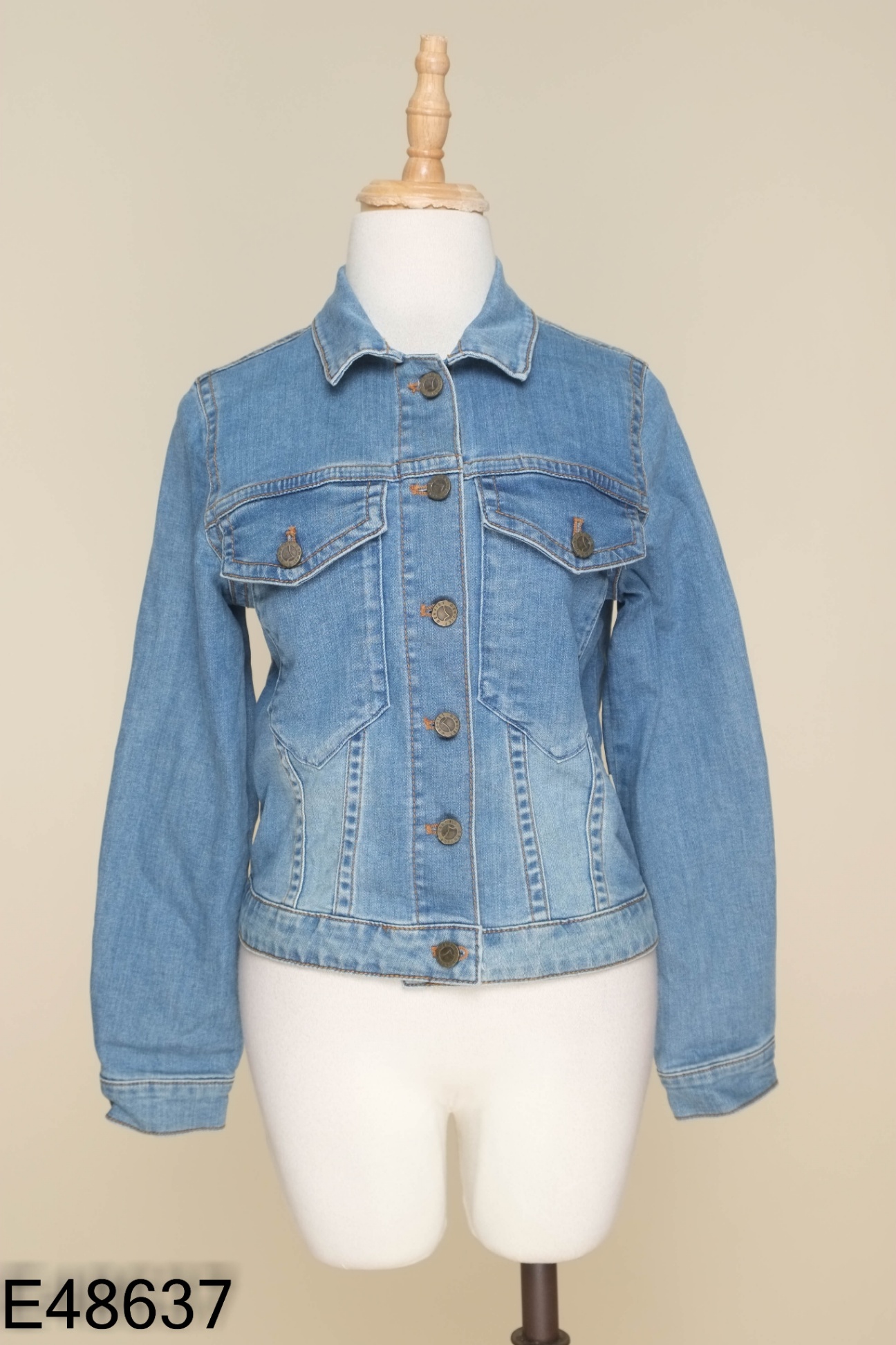 Áo khoác jean GEN VIET xanh trơn