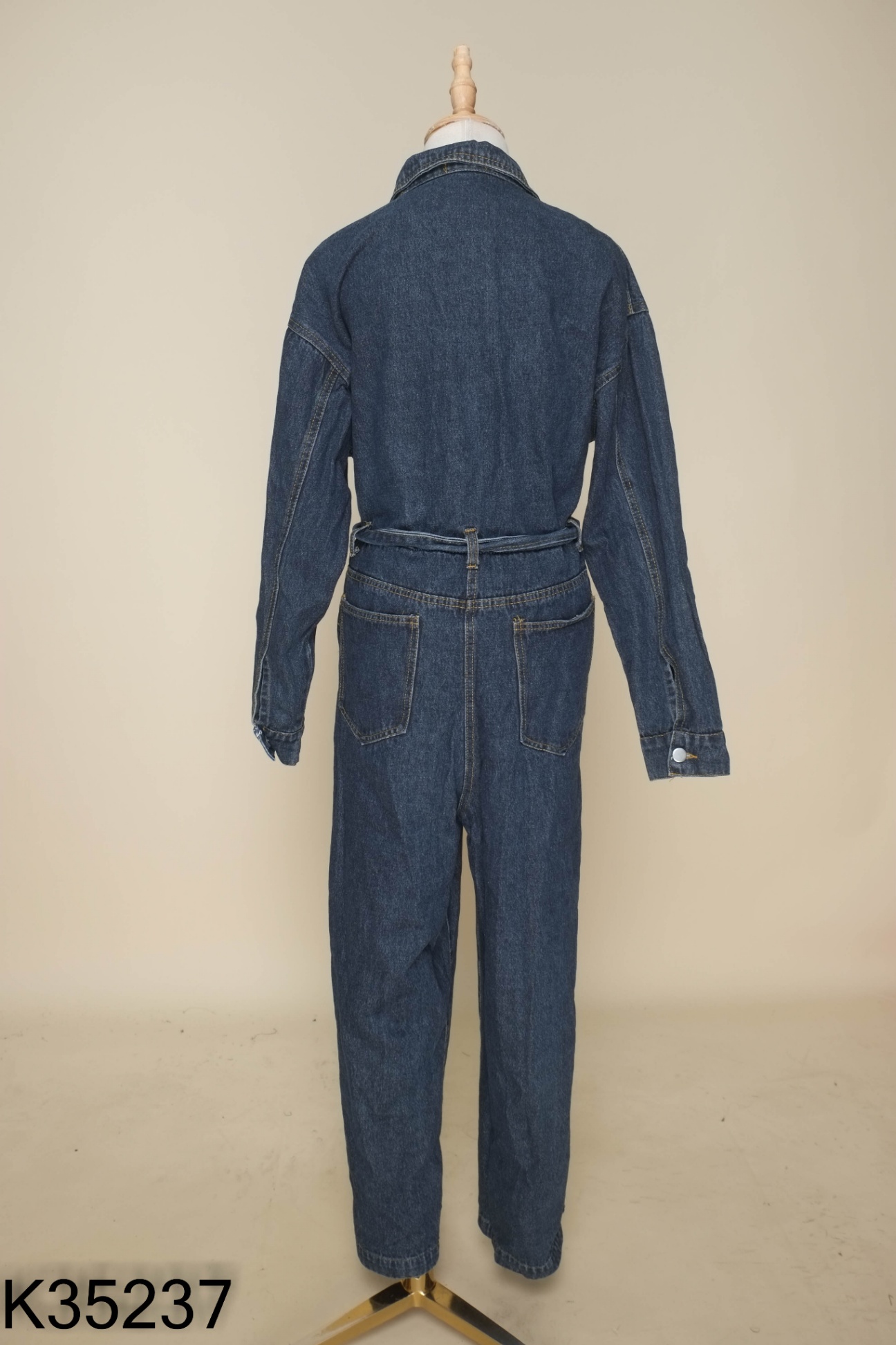 Jumpsuit jeans xanh đậm