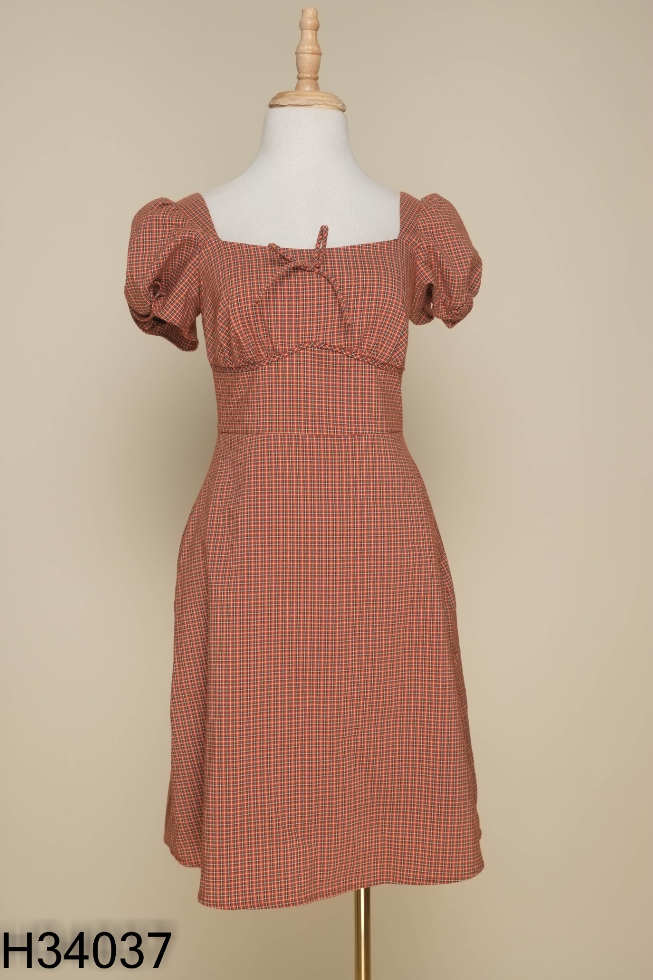Váy ADORE DRESS đỏ kẻ caro