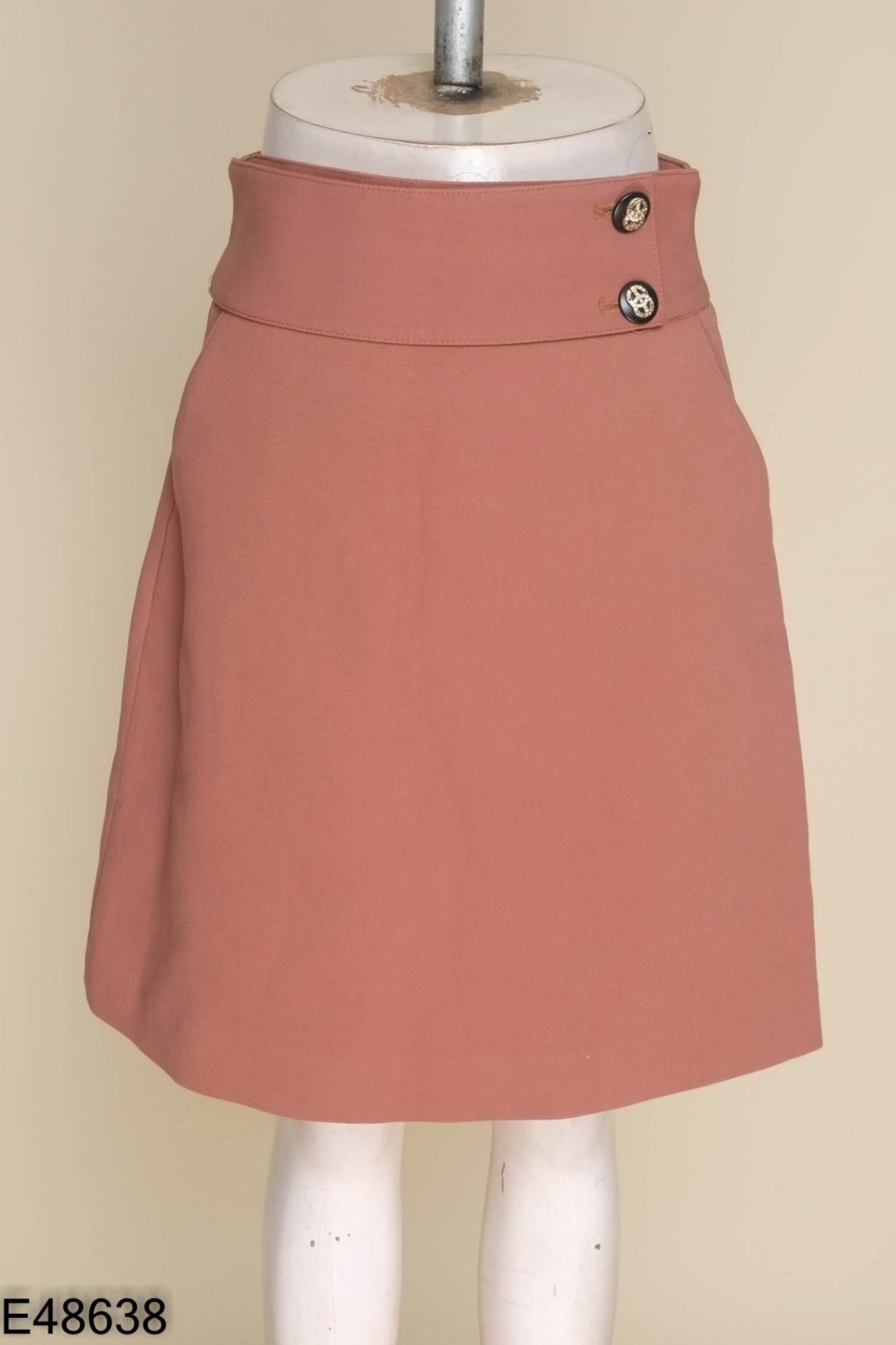 Chân váy ELISE nâu trơn