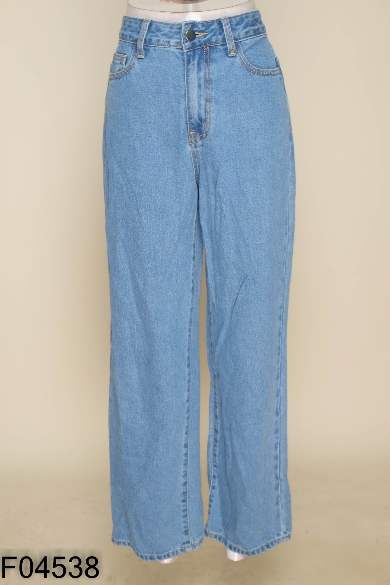 Quần EM baggy jeans xanh