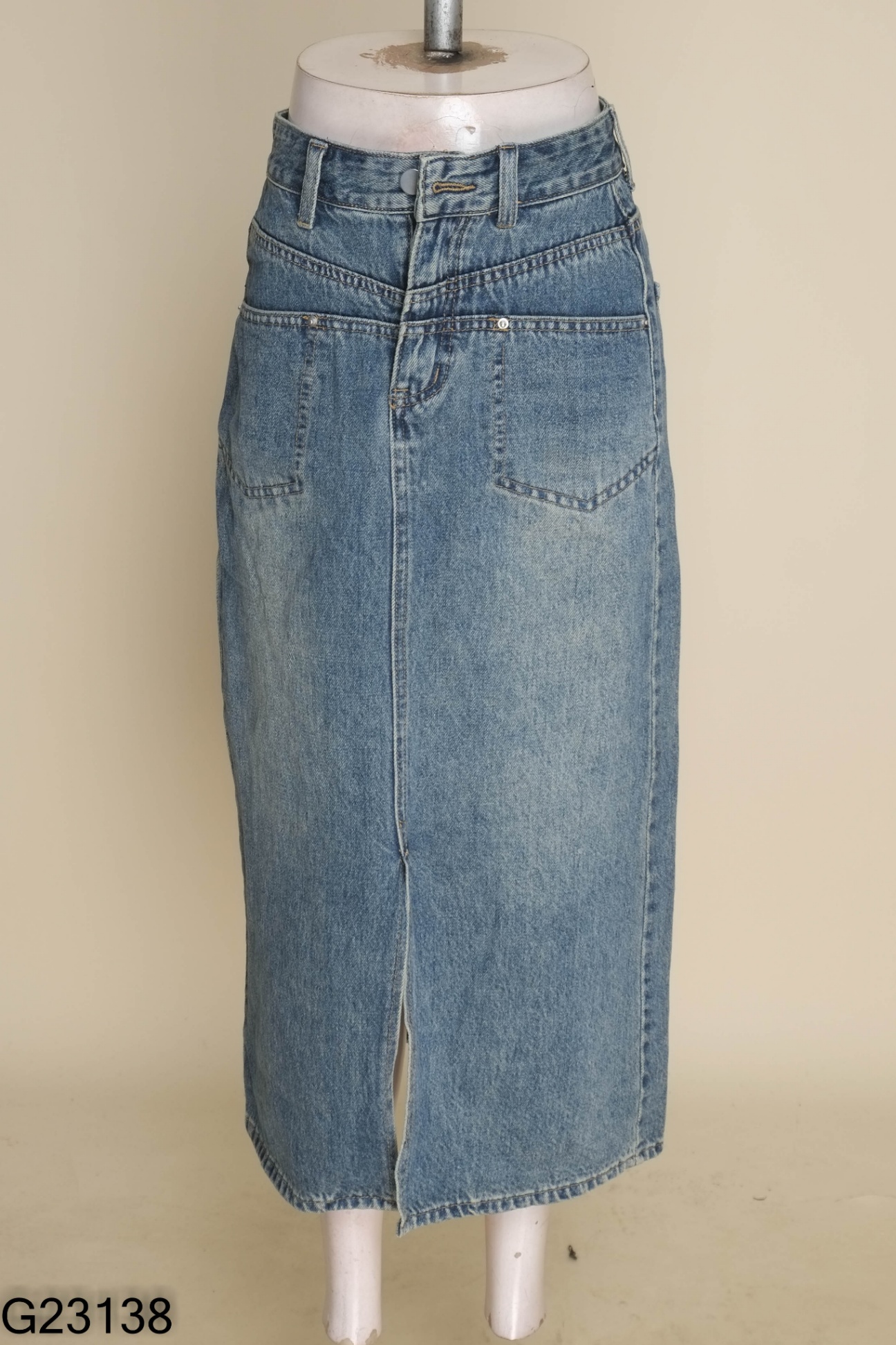 Chân váy jeans xanh
