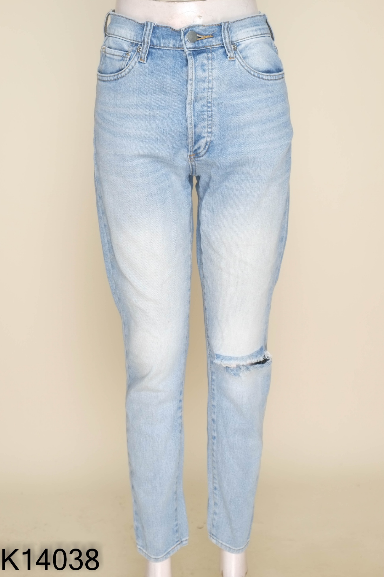 Quần jeans THE BLUE T-SHIRT xanh rách