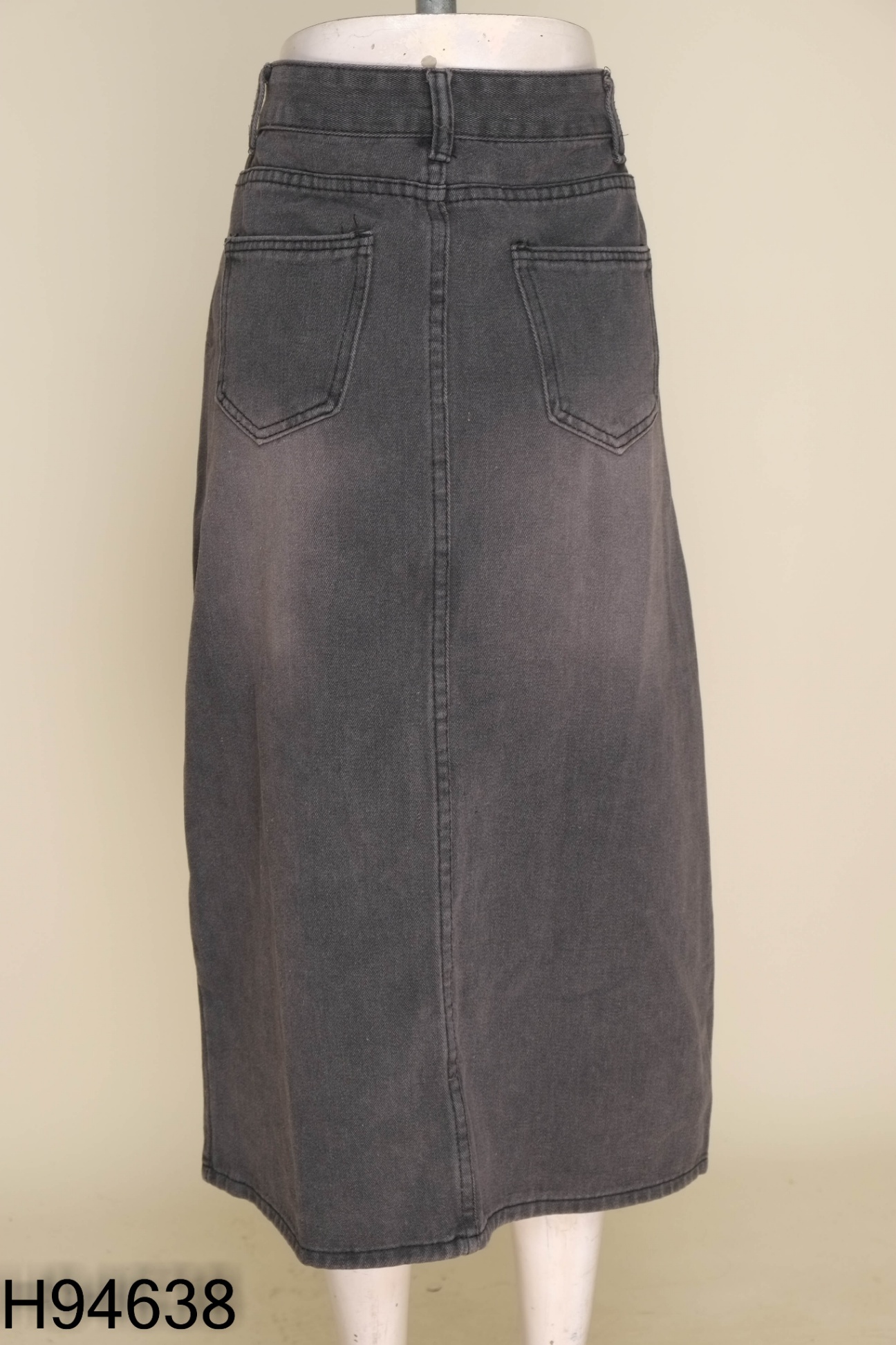Chân váy jeans xám