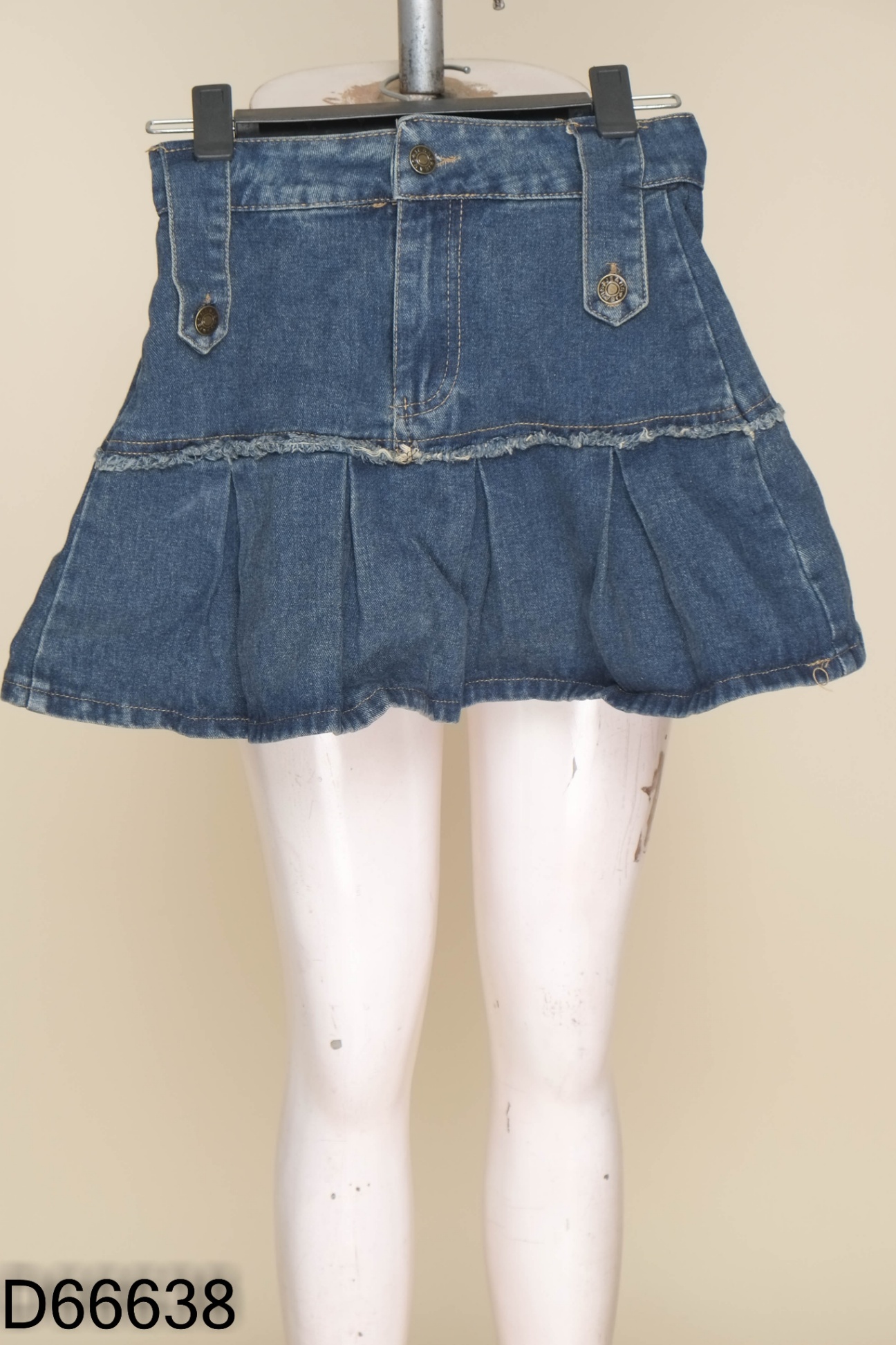 Chân váy jeans xanh đuôi cá