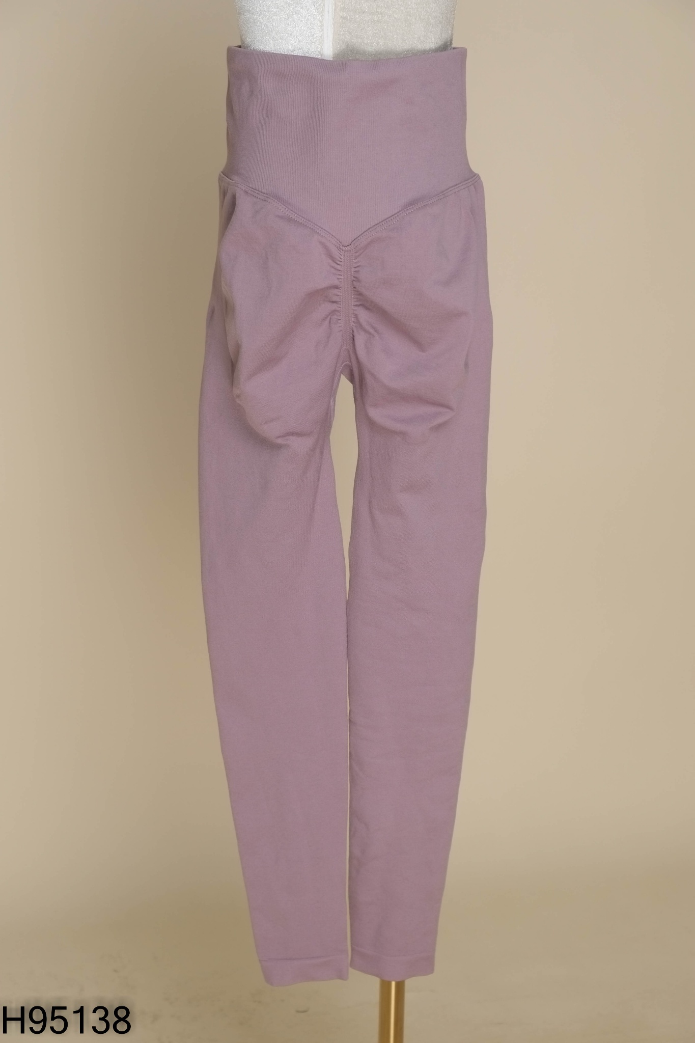 Quần legging tím trơn kid