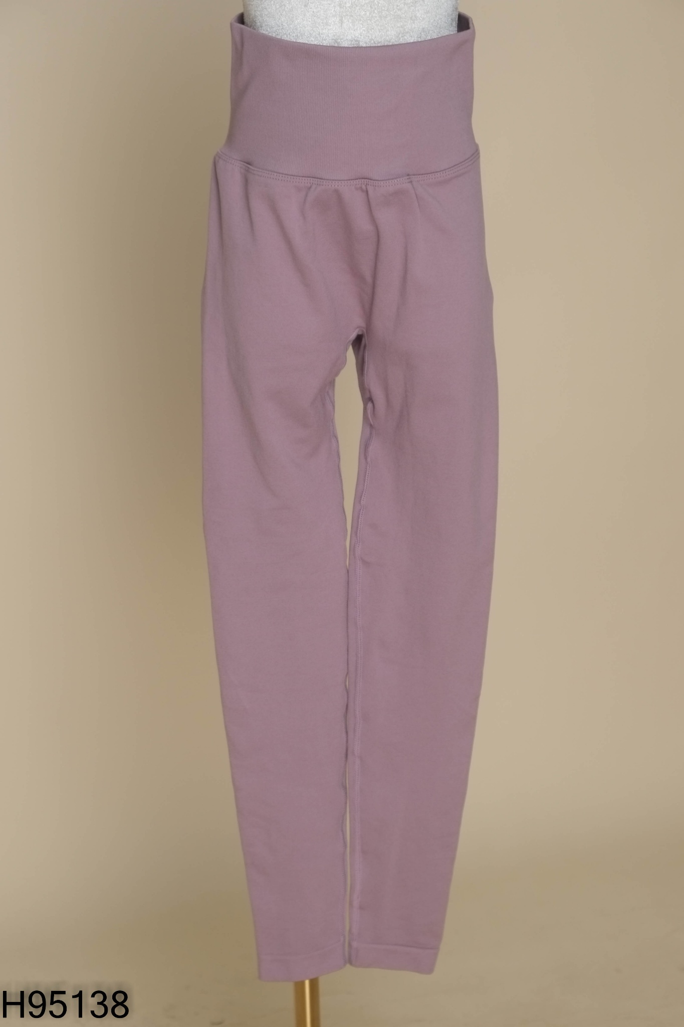 Quần legging tím trơn kid