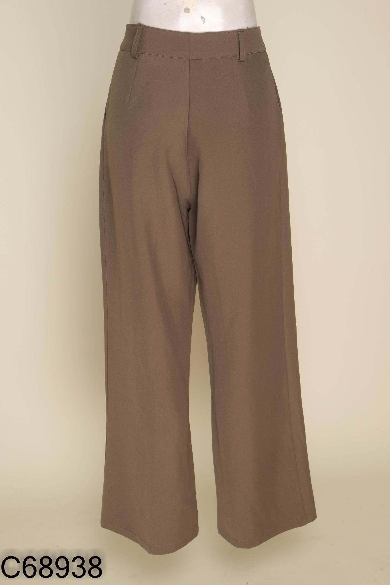 Quần culottes vải xanh rêu