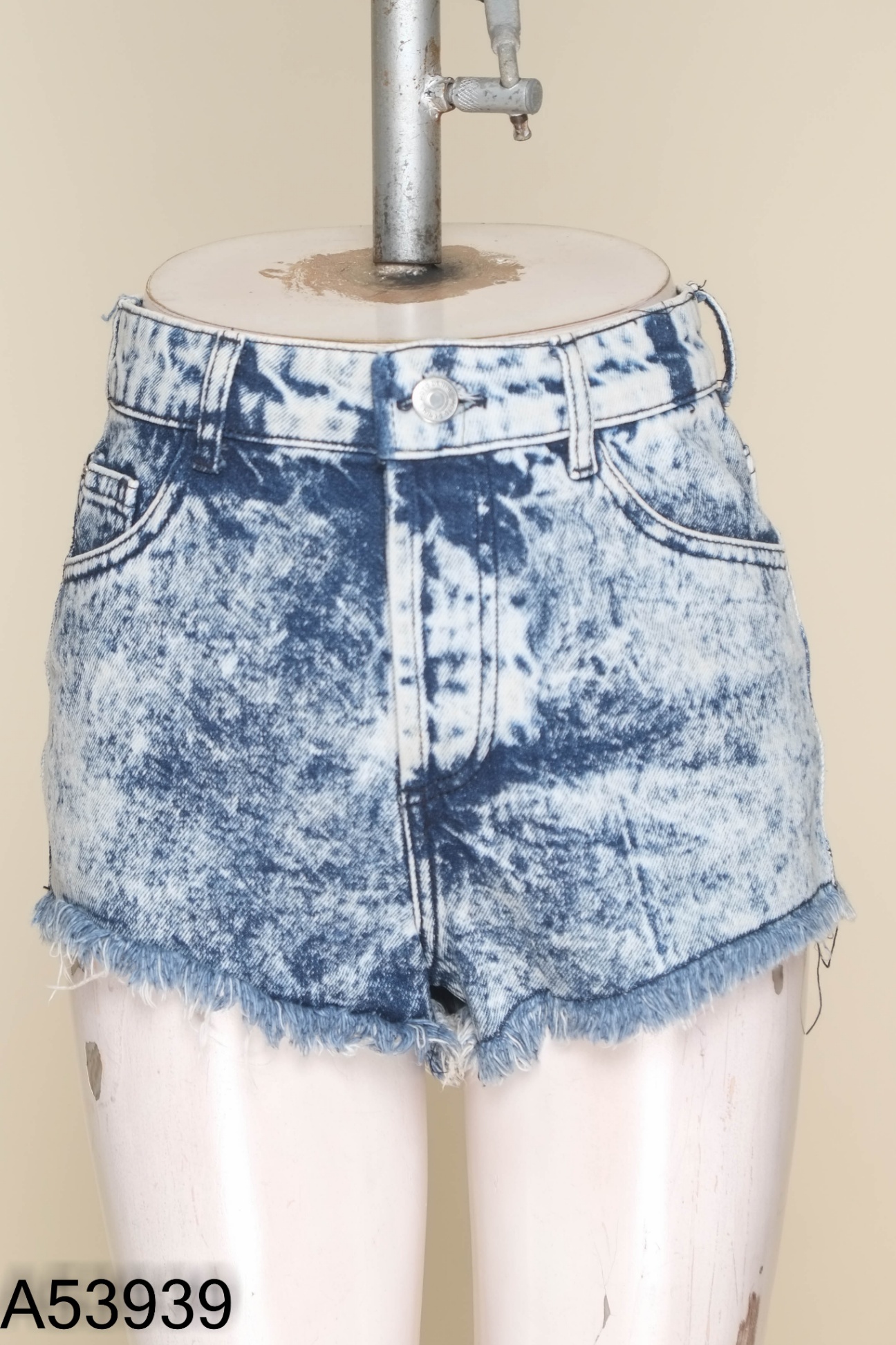 Quần TOP SHOP jeans xanh tua rua