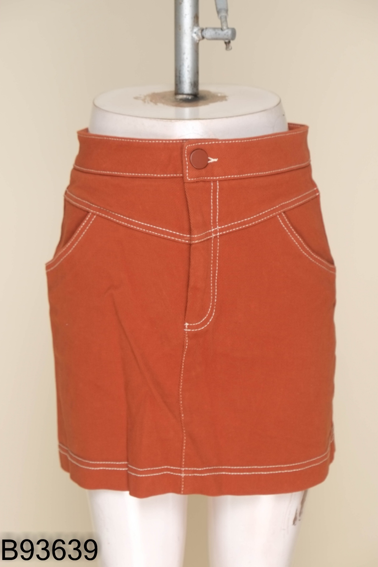 Chân váy ZARA jeans cam đất
