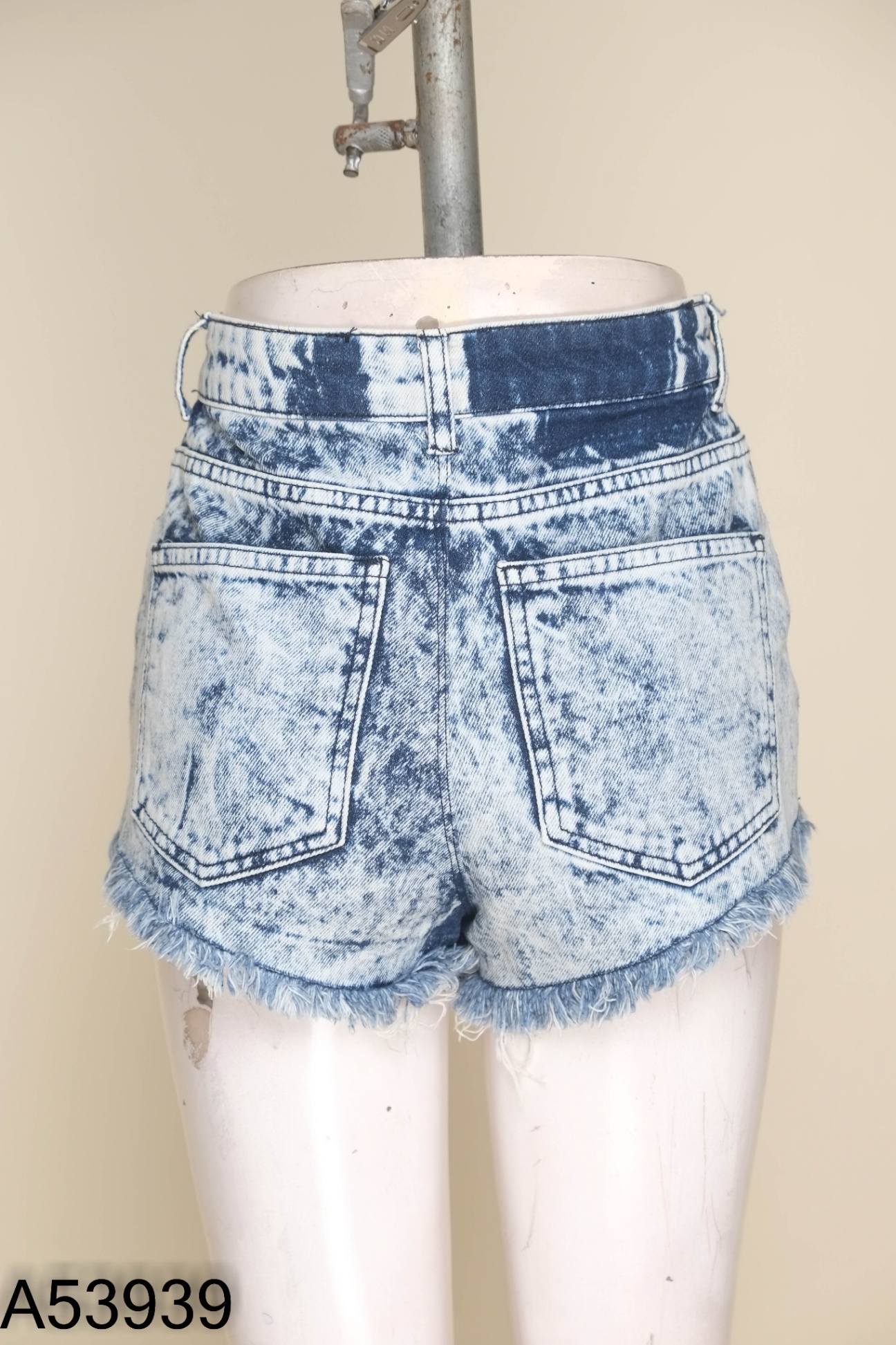 Quần TOP SHOP jeans xanh tua rua